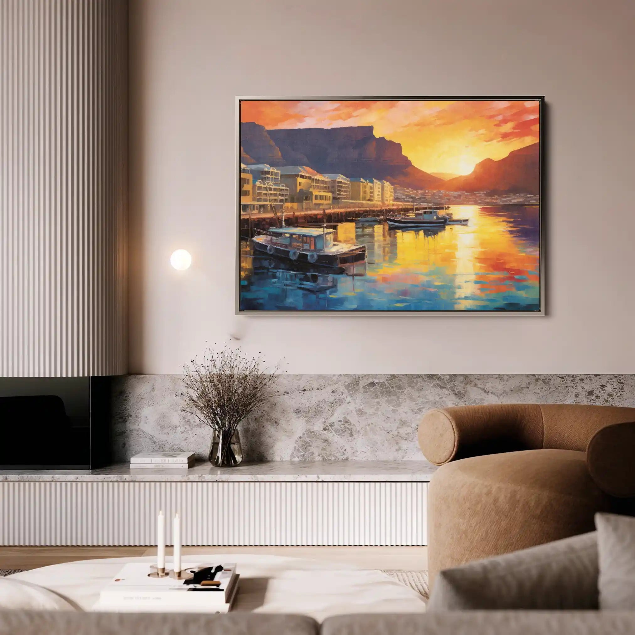 Landscape 116 Canvas Art 90 x 60 cm / Stretched on hidden frame
