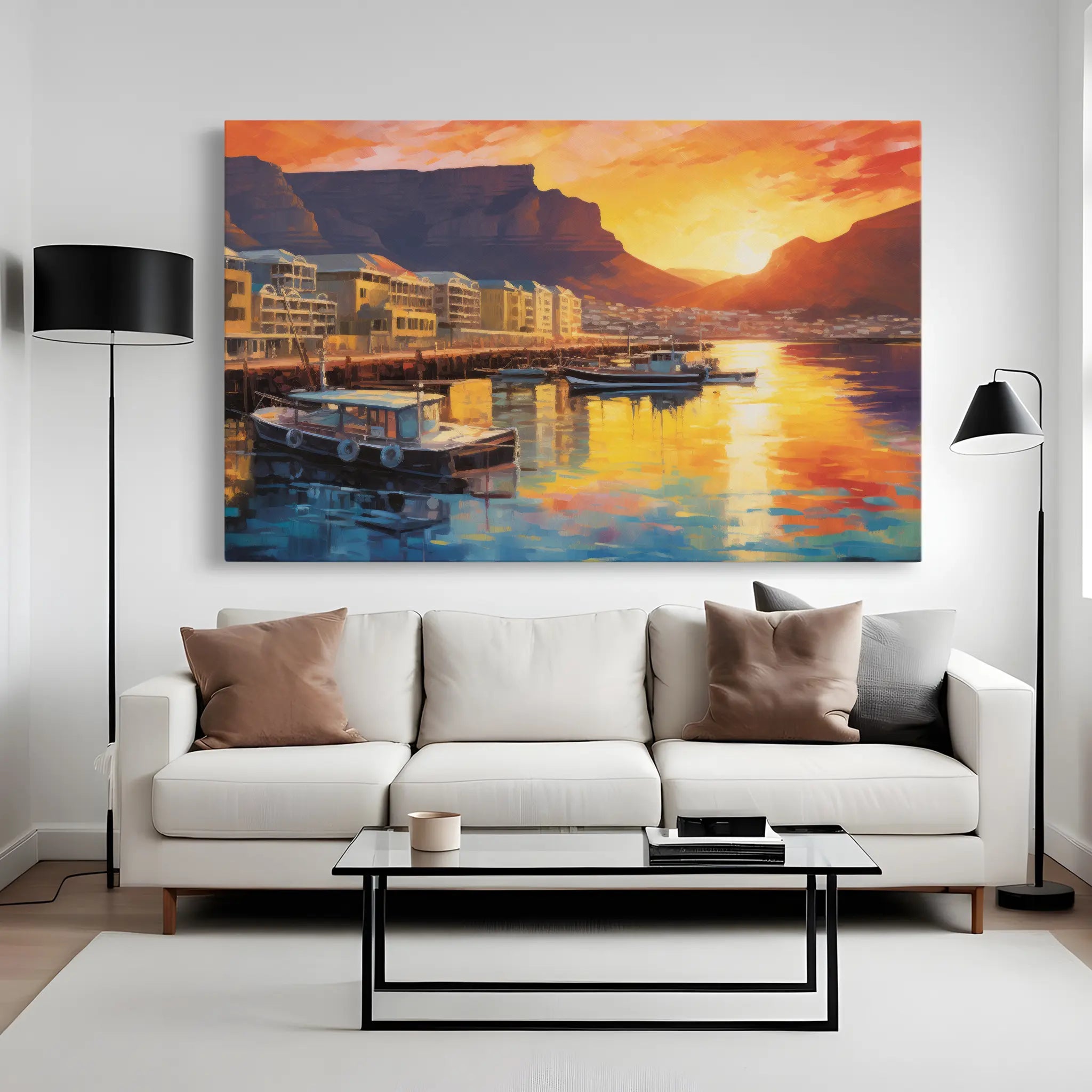 Landscape Canvas Wall Art WAD116-L 90 x 60 cm / Stretched on hidden frame