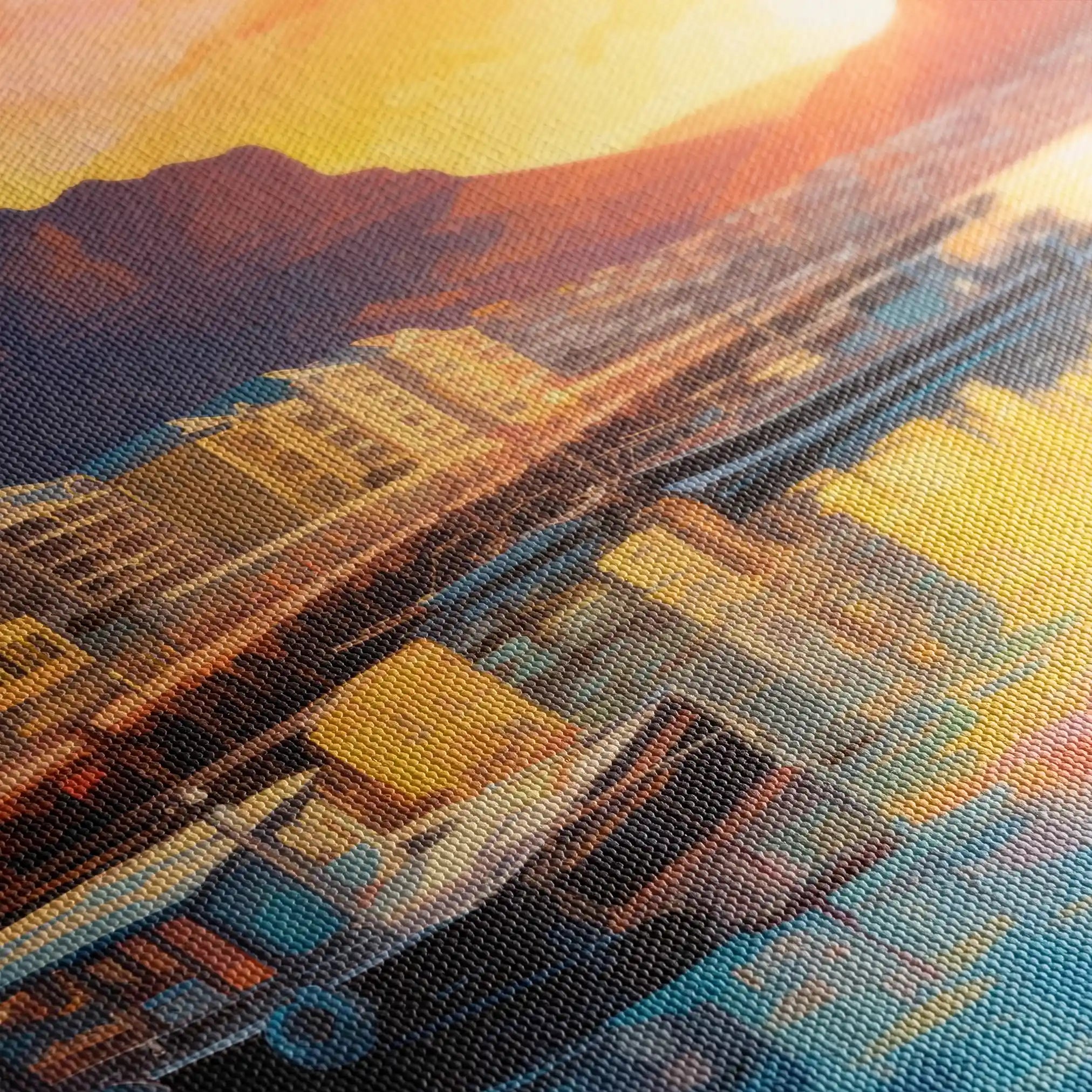 Landscape 116 Canvas Art 90 x 60 cm / Stretched on hidden frame