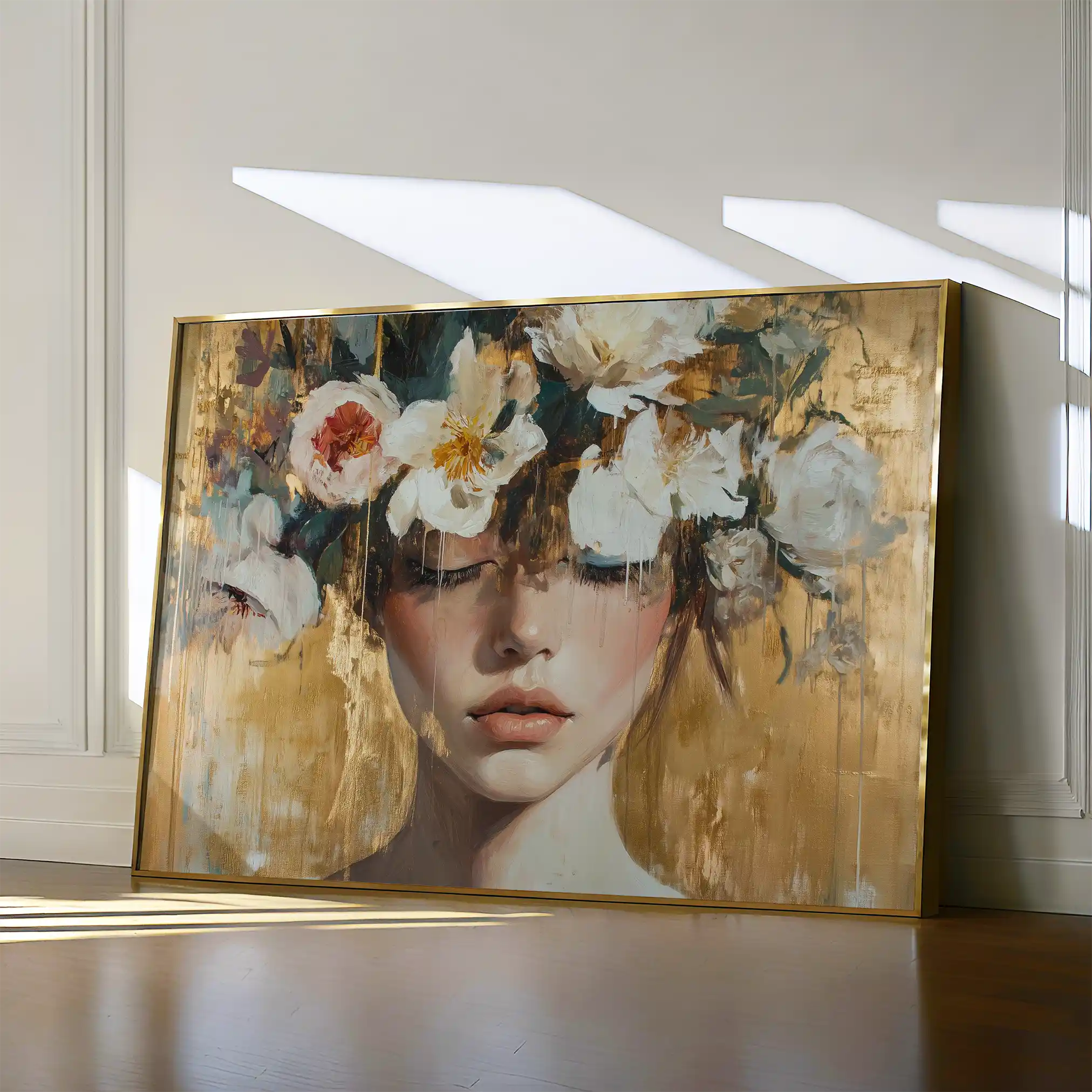 Portrait 116 Canvas Art 90 x 60 cm / Stretched on hidden frame