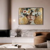 Portrait 116 Canvas Art 90 x 60 cm / Stretched on hidden frame
