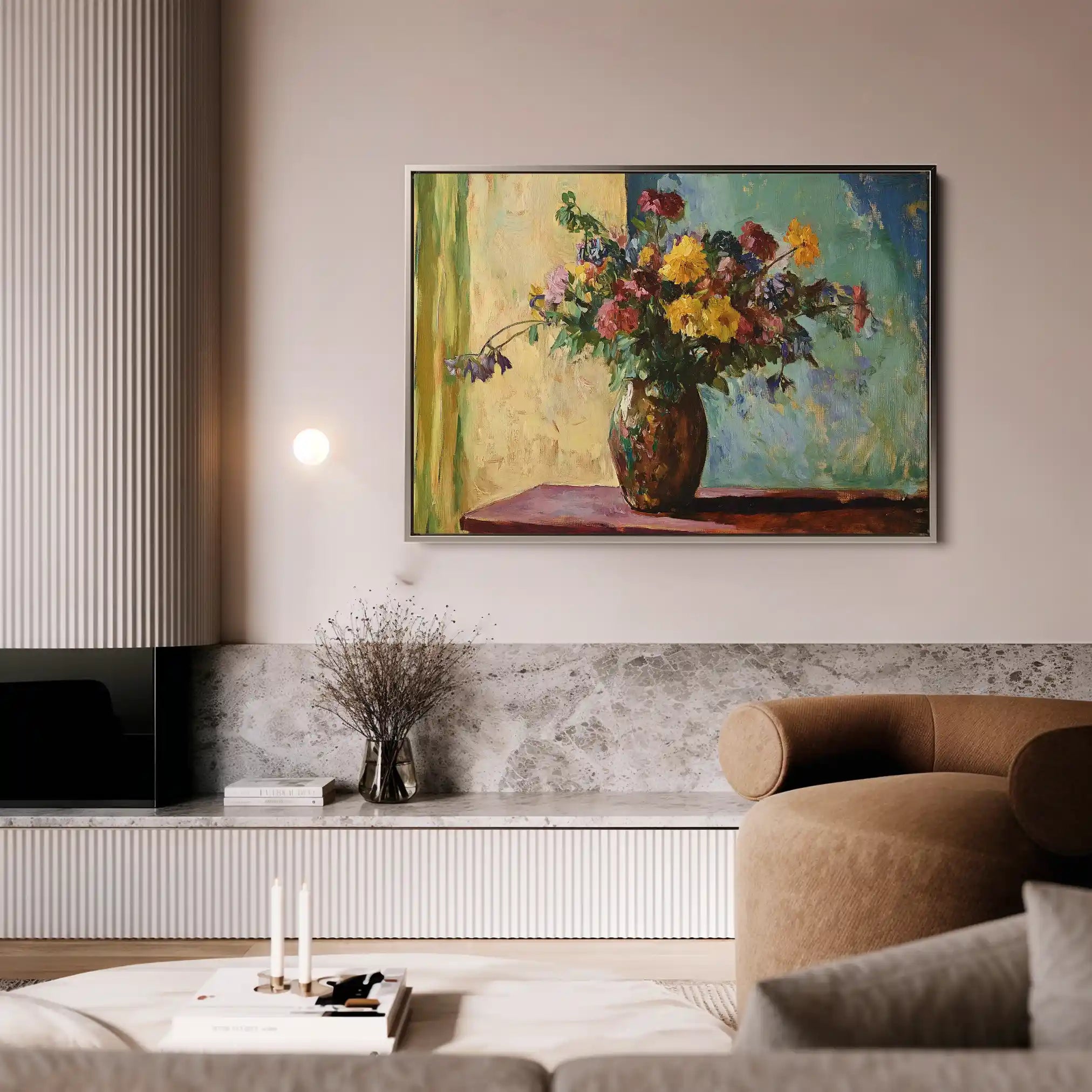 Floral Canvas Wall Art WAD1162-F 90 x 60 cm / Stretched on hidden frame