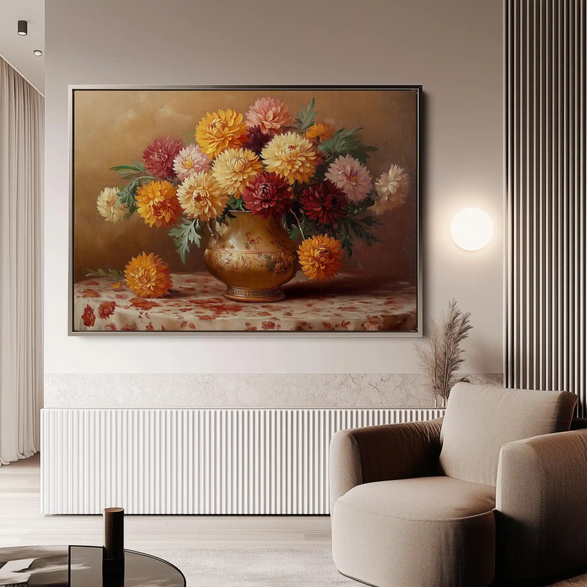 Floral Canvas Wall Art WAD1164-F 90 x 60 cm / Stretched on hidden frame