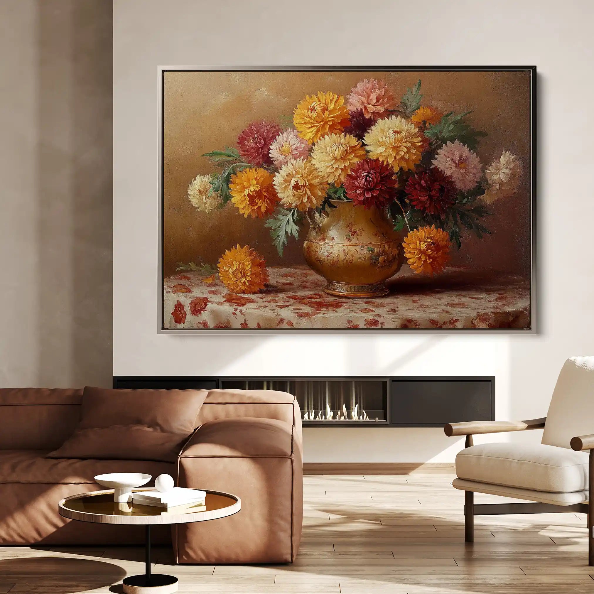 Floral Canvas Wall Art WAD1164-F 90 x 60 cm / Stretched on hidden frame