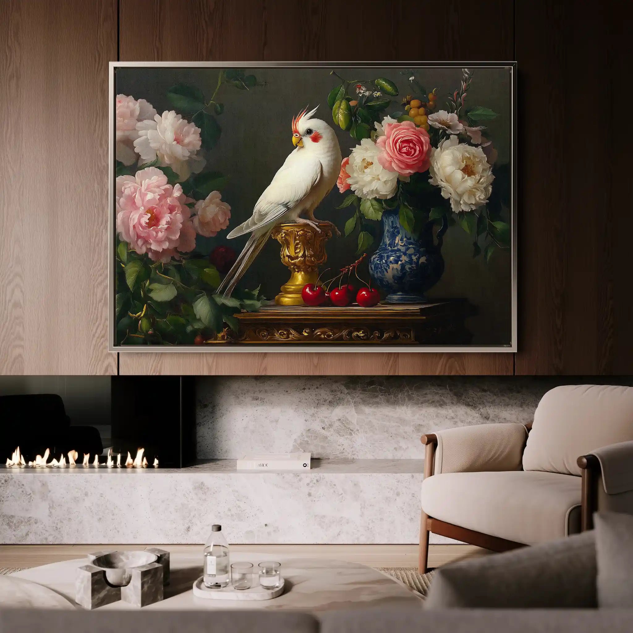 Floral Canvas Wall Art WAD1165-F 90 x 60 cm / Stretched on hidden frame