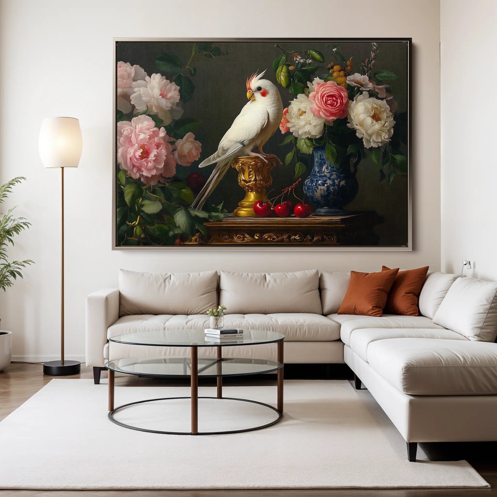 Floral Canvas Wall Art WAD1165-F 90 x 60 cm / Stretched on hidden frame