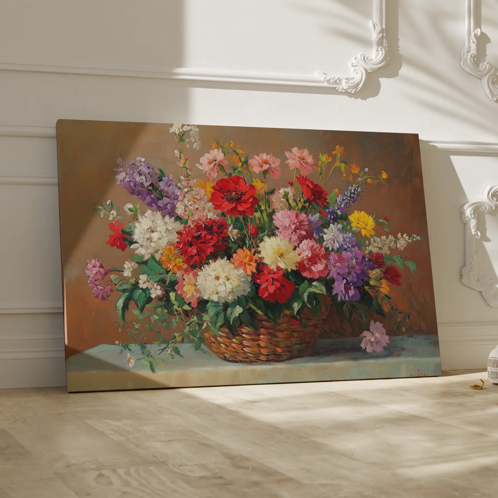 Floral Canvas Wall Art WAD1166-F 90 x 60 cm / Stretched on hidden frame