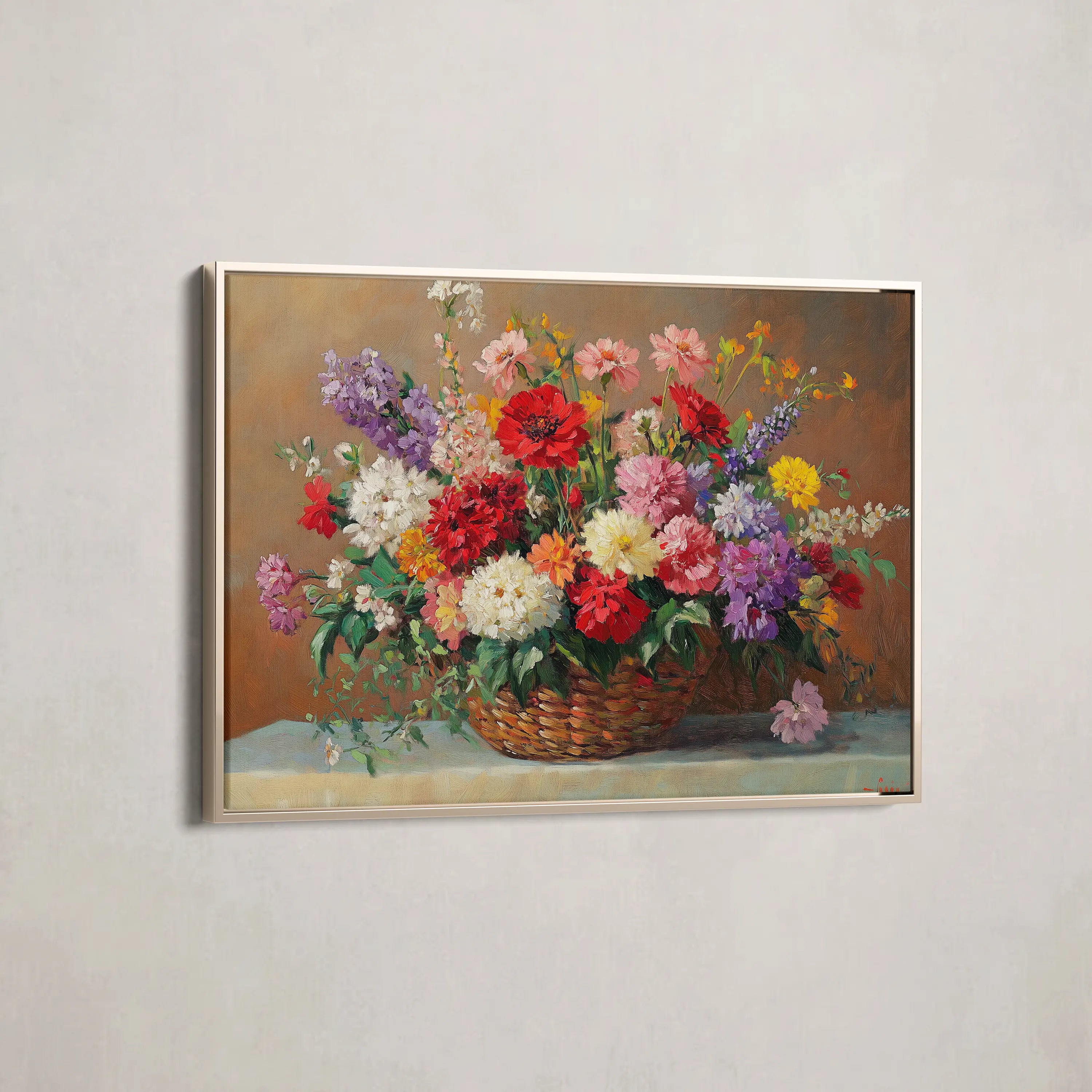 Floral Canvas Wall Art WAD1166-F 90 x 60 cm / Stretched on hidden frame