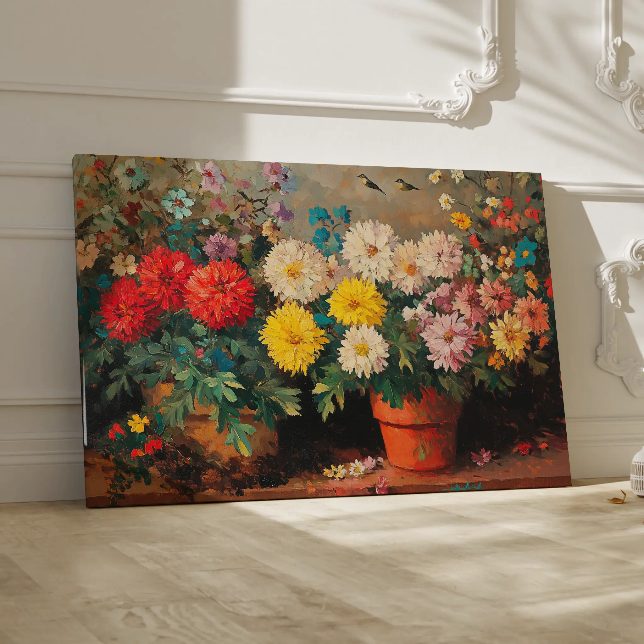 Floral Canvas Wall Art WAD1167-F 90 x 60 cm / Stretched on hidden frame