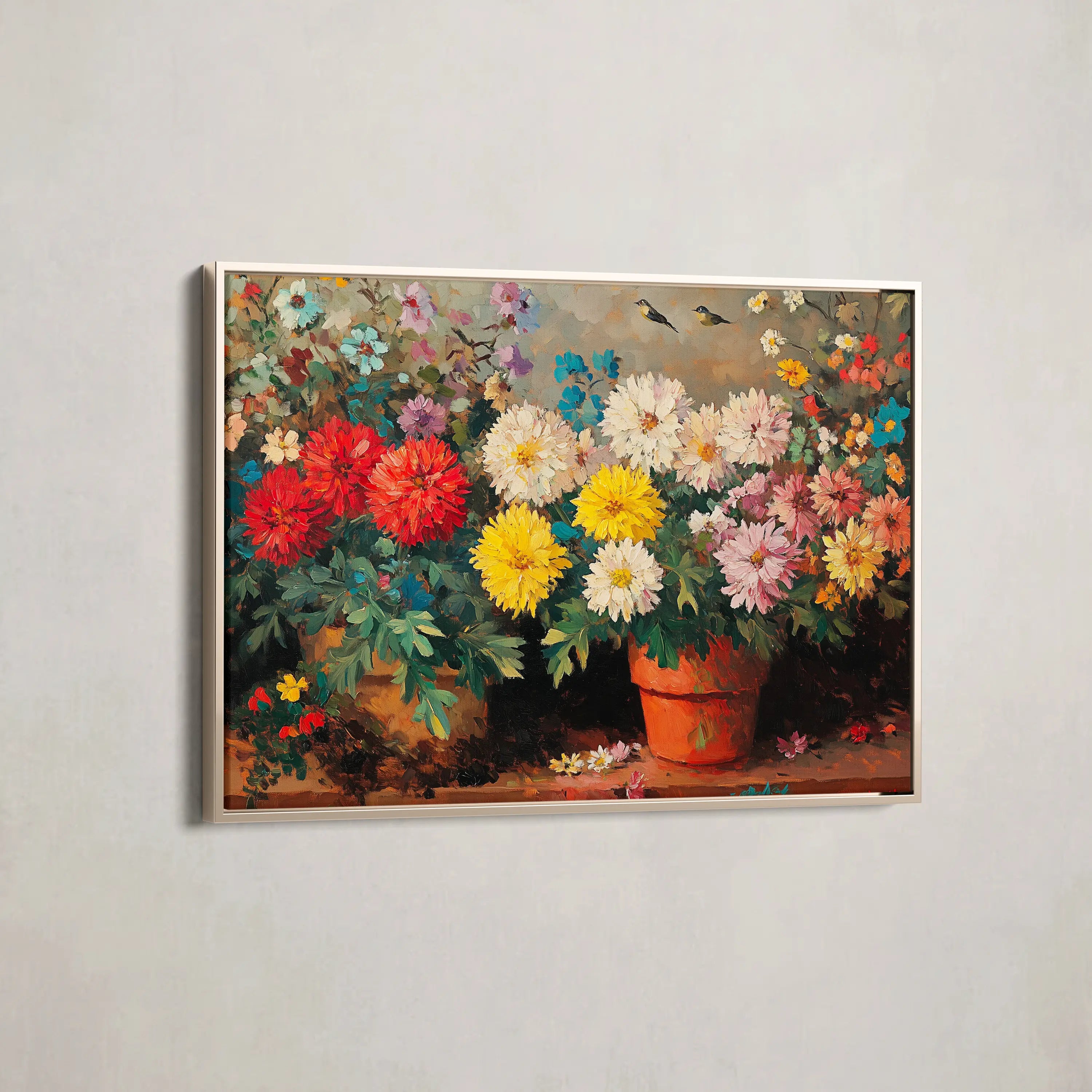 Floral Canvas Wall Art WAD1167-F 90 x 60 cm / Stretched on hidden frame