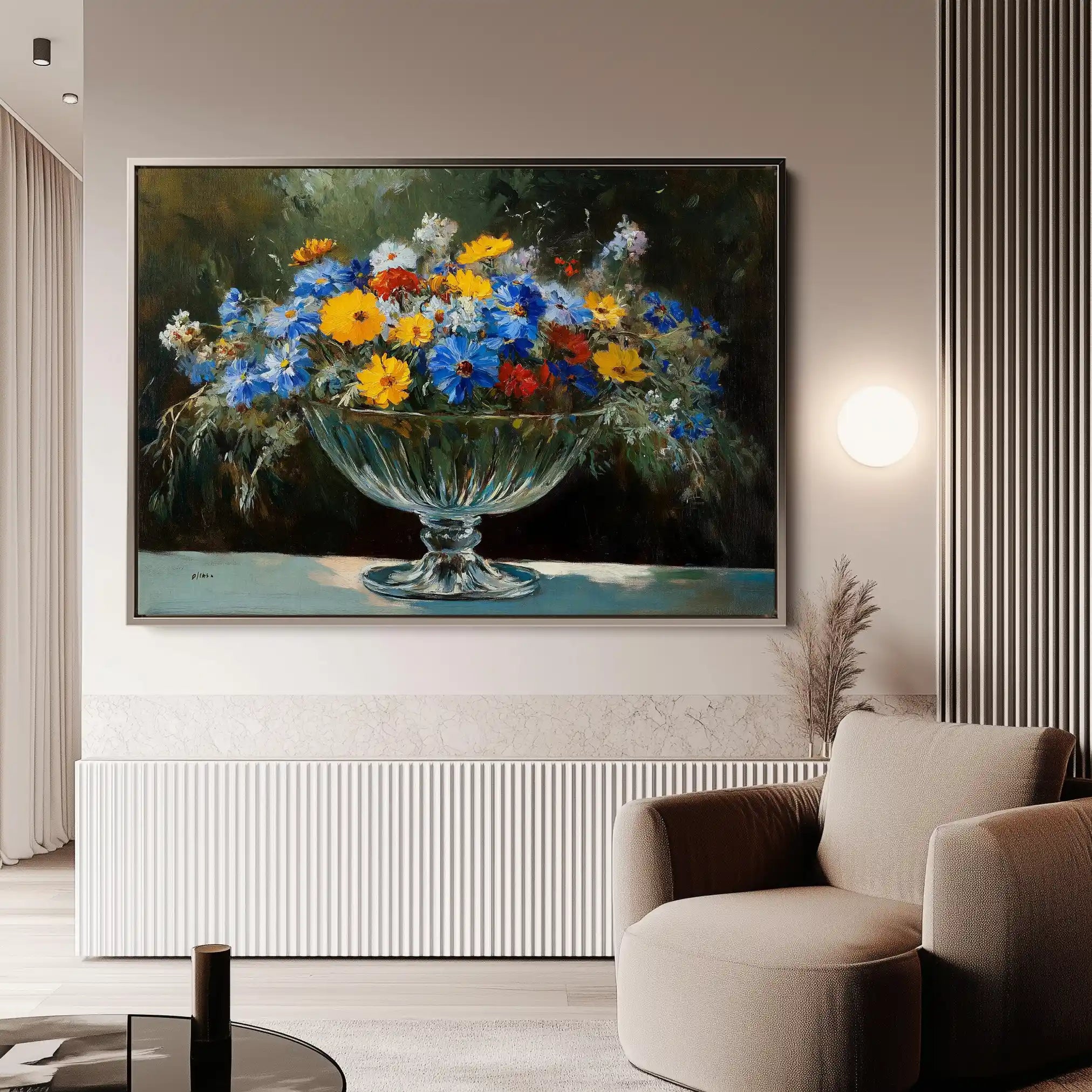 Floral Canvas Wall Art WAD1168-F 90 x 60 cm / Stretched on hidden frame
