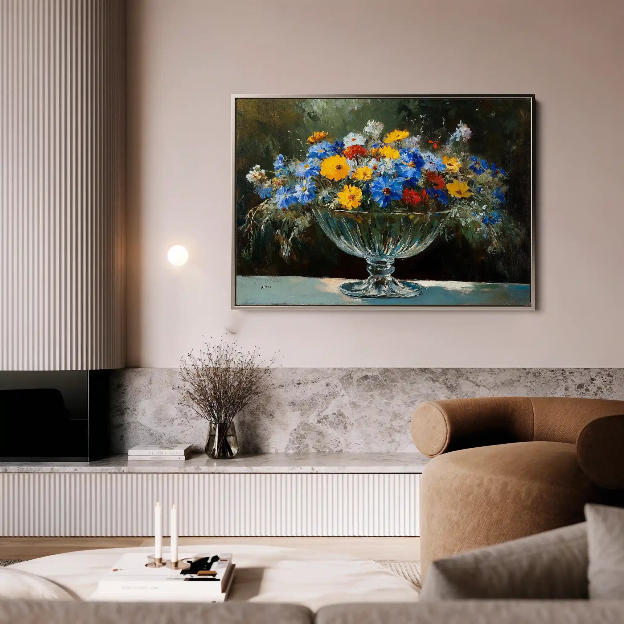 Floral Canvas Wall Art WAD1168-F 90 x 60 cm / Stretched on hidden frame