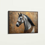 Horses 117 Canvas Art 90 x 60 cm / Stretched on hidden frame