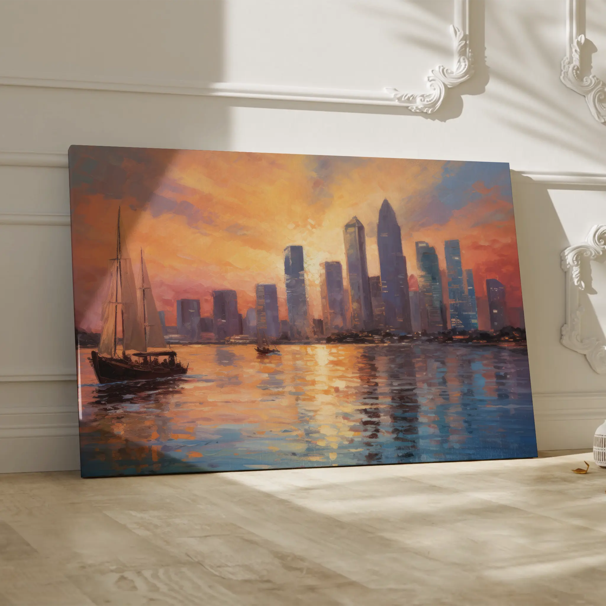 Landscape Canvas Wall Art WAD117-L 90 x 60 cm / Stretched on hidden frame