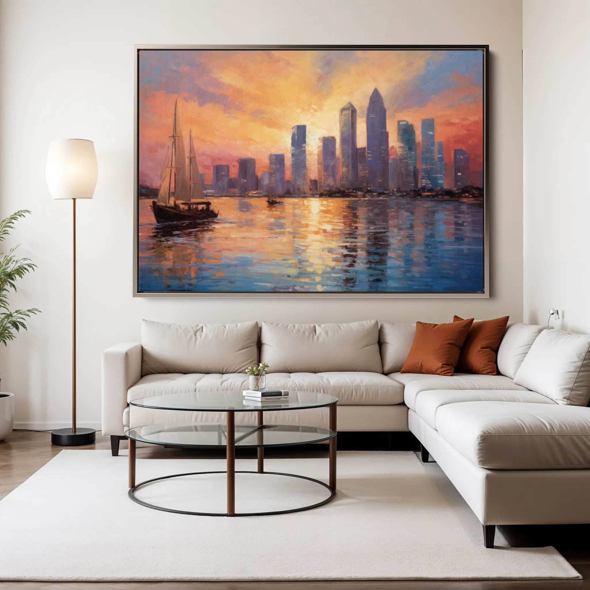 Landscape Canvas Wall Art WAD117-L 90 x 60 cm / Stretched on hidden frame