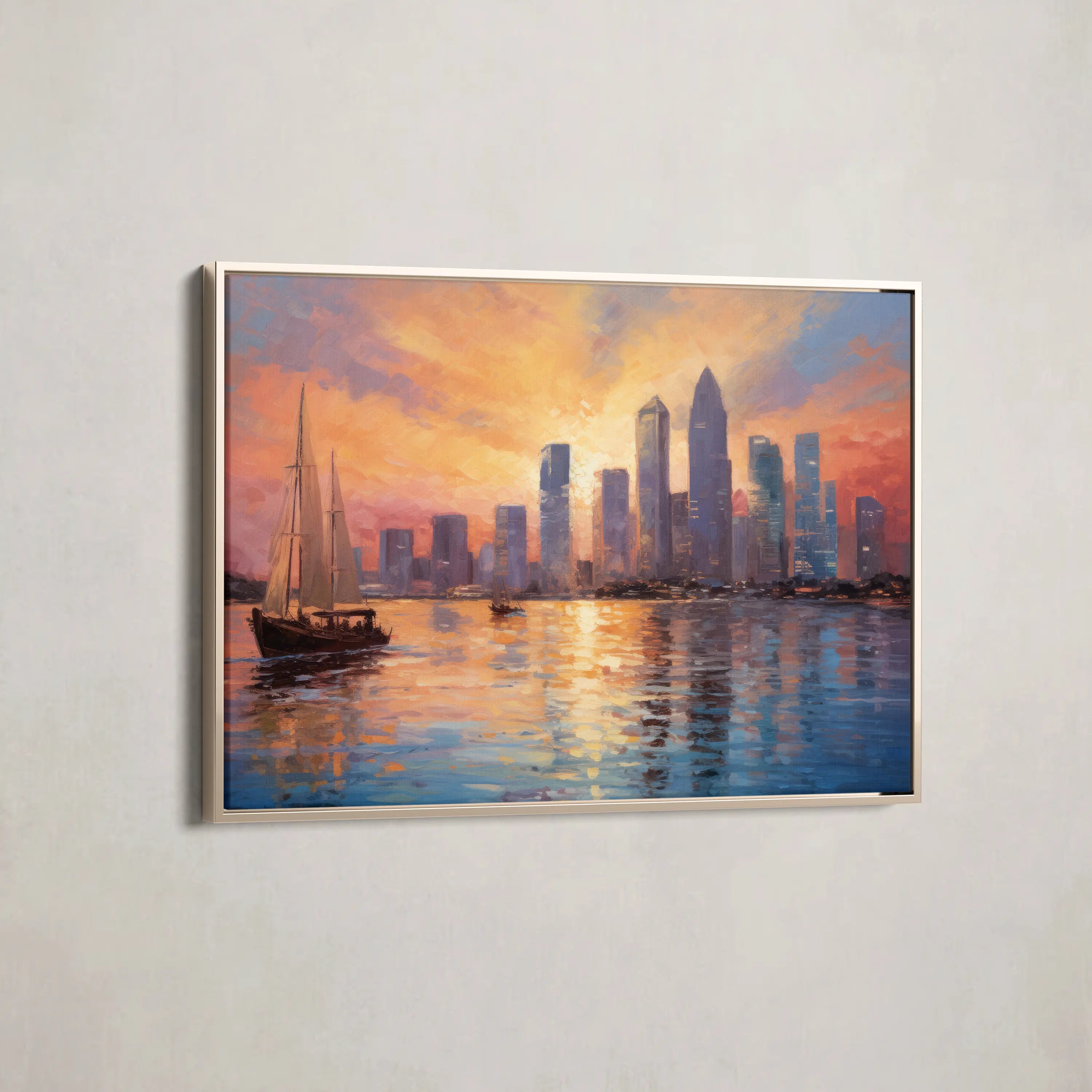 Landscape Canvas Wall Art WAD117-L 90 x 60 cm / Stretched on hidden frame