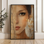 Portrait 117 Canvas Art 90 x 60 cm / Stretched on hidden frame