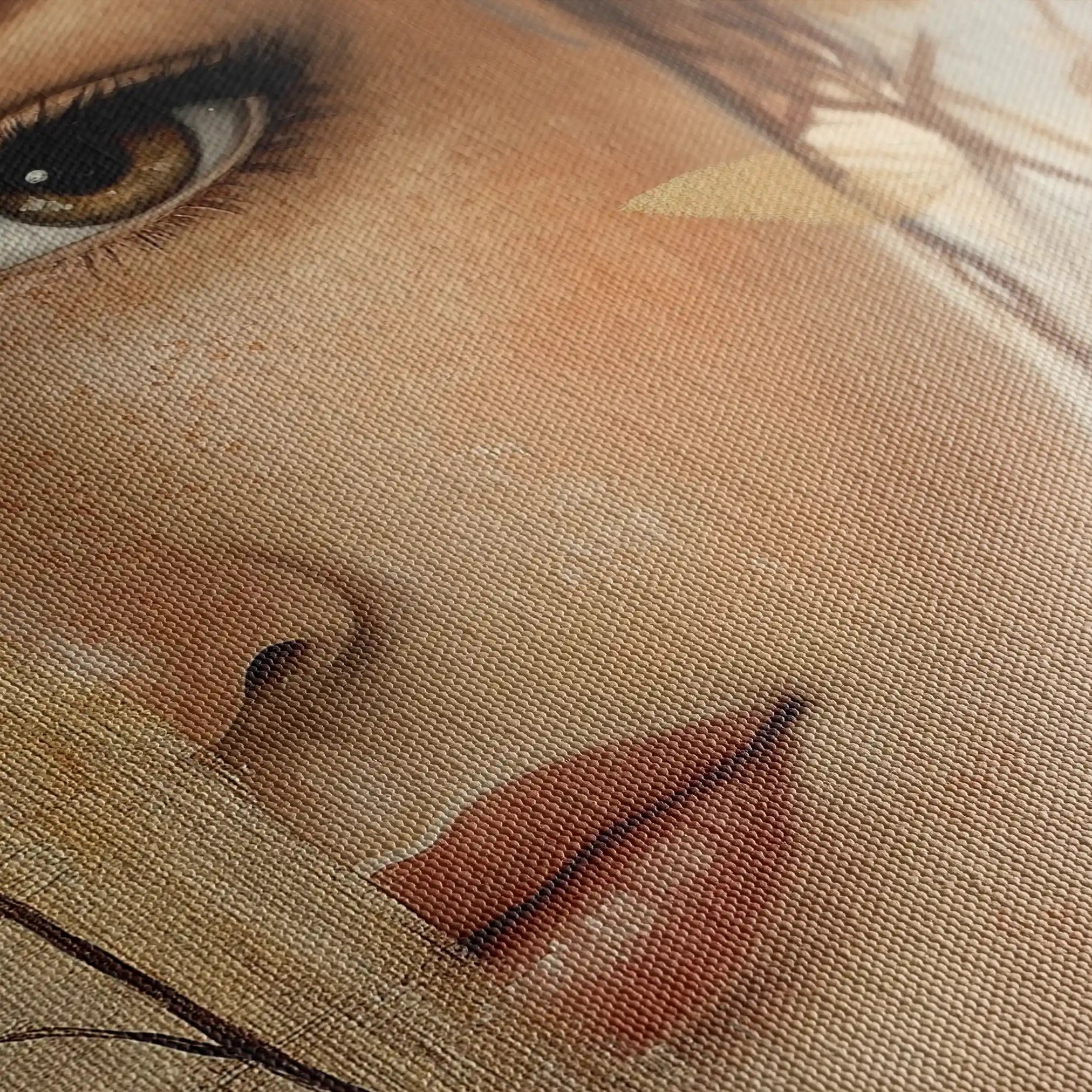 Portrait 117 Canvas Art 90 x 60 cm / Stretched on hidden frame