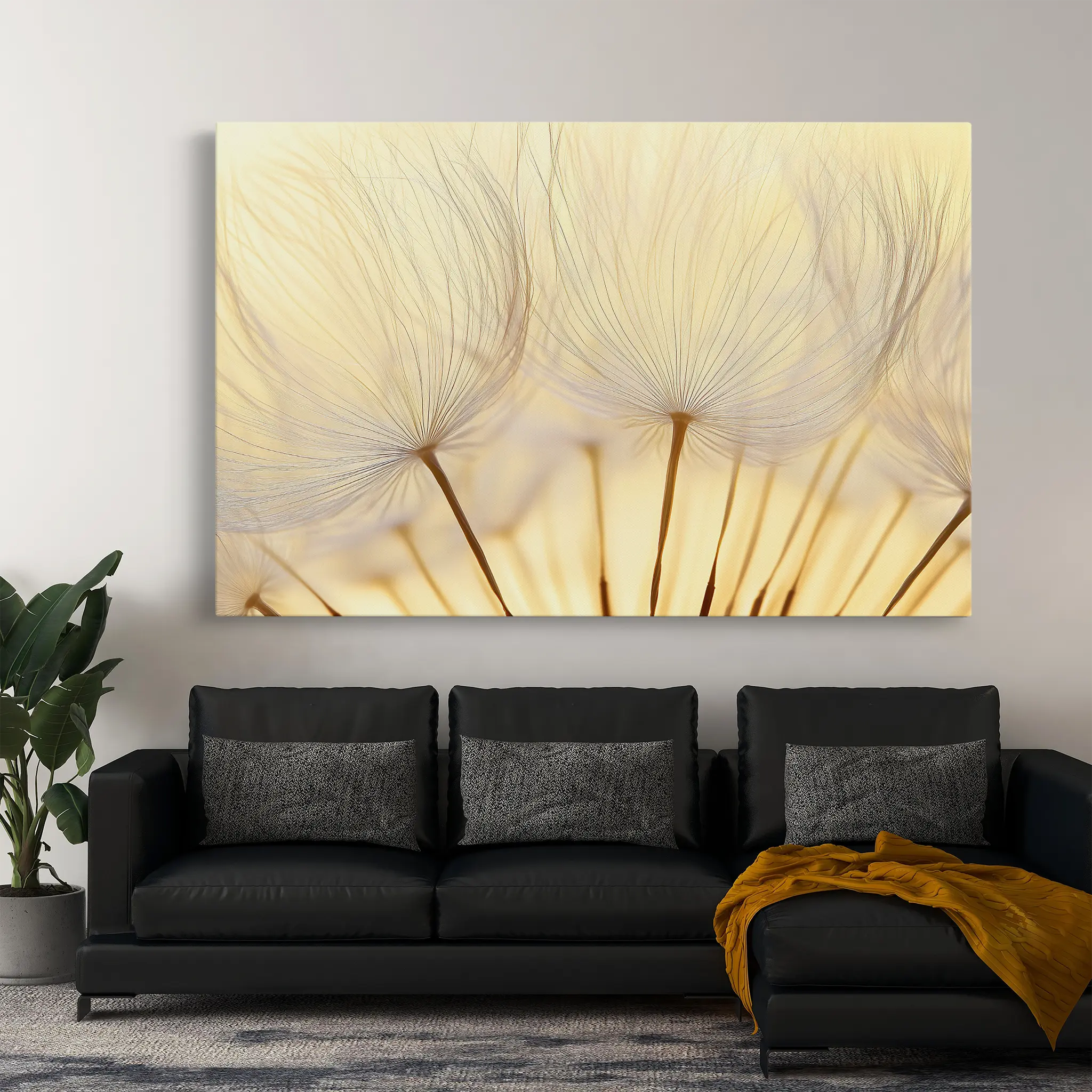 Floral Canvas Wall Art WAD1171-F 90 x 60 cm / Stretched on hidden frame