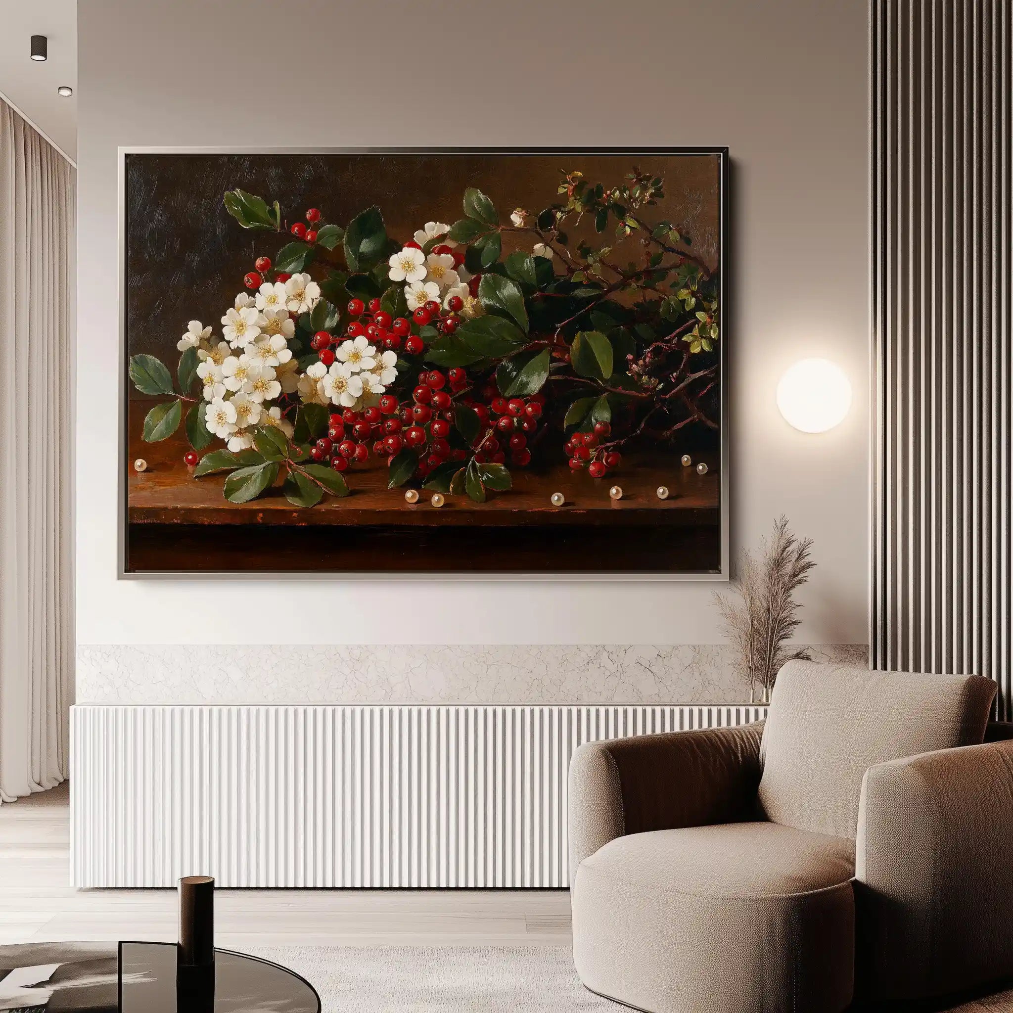Floral Canvas Wall Art WAD1173-F 90 x 60 cm / Stretched on hidden frame