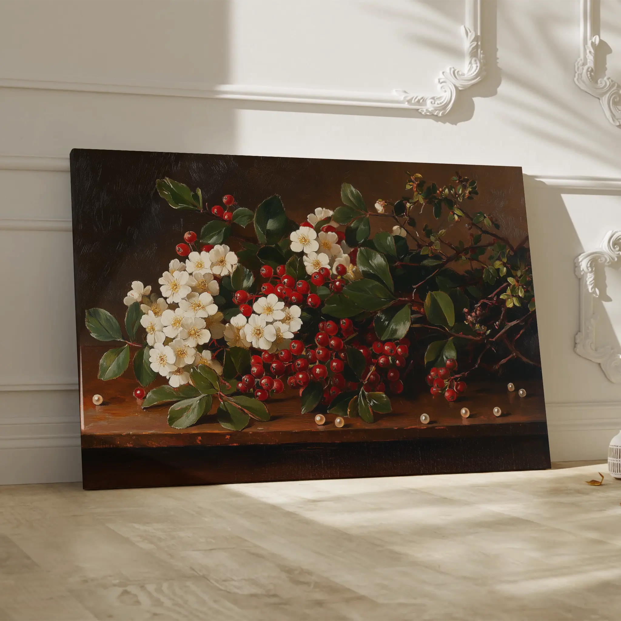 Floral Canvas Wall Art WAD1173-F 90 x 60 cm / Stretched on hidden frame