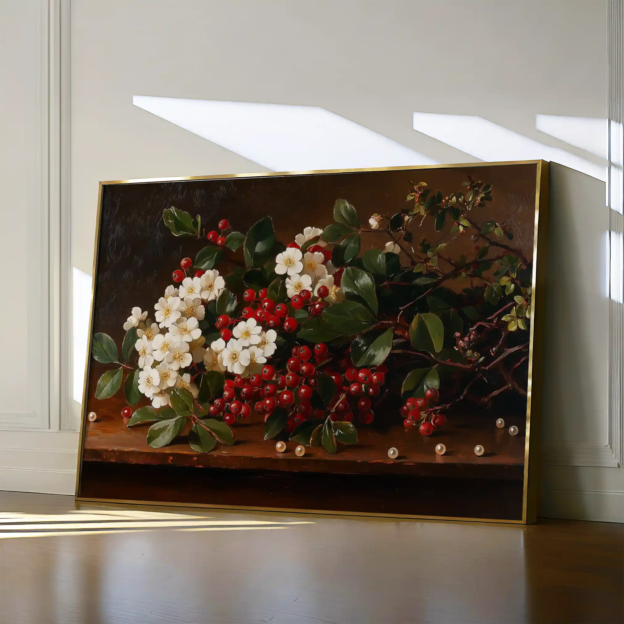 Floral Canvas Wall Art WAD1173-F 90 x 60 cm / Stretched on hidden frame
