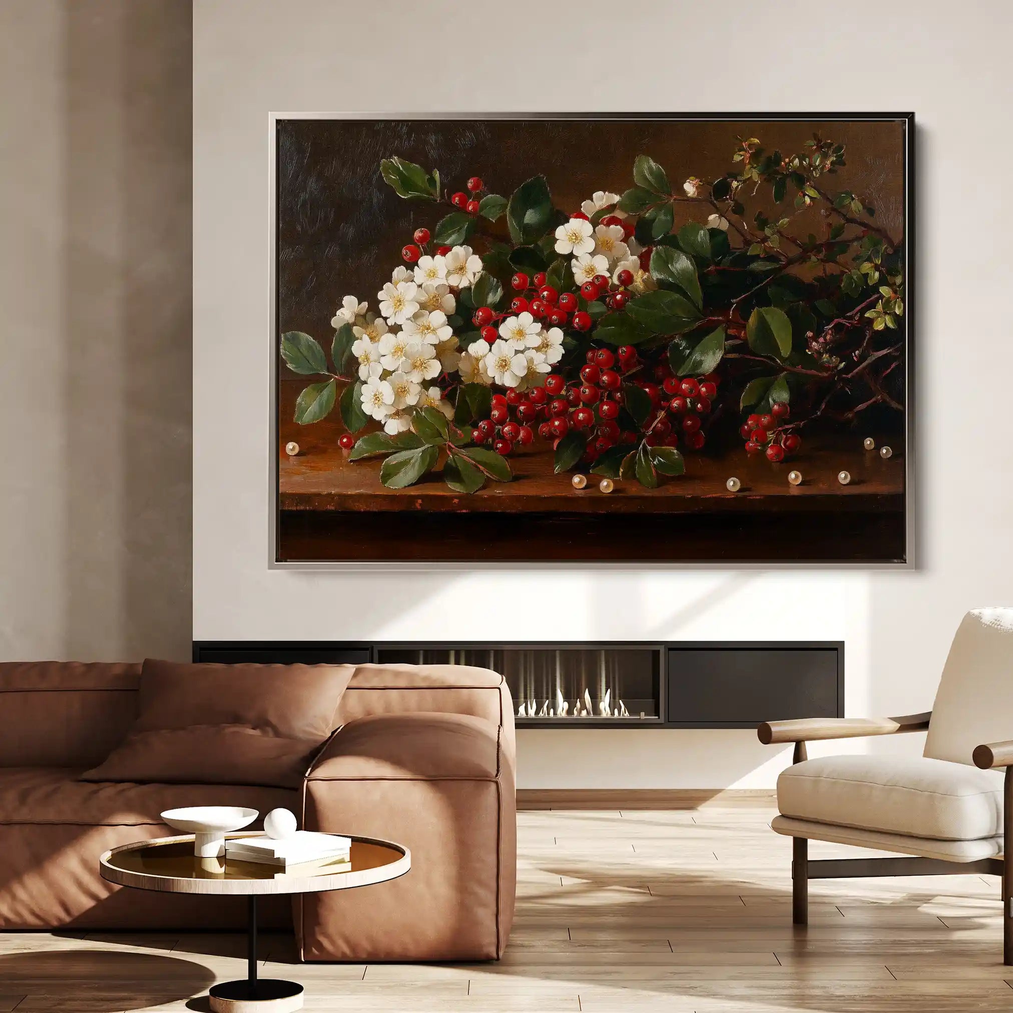 Floral Canvas Wall Art WAD1173-F 90 x 60 cm / Stretched on hidden frame