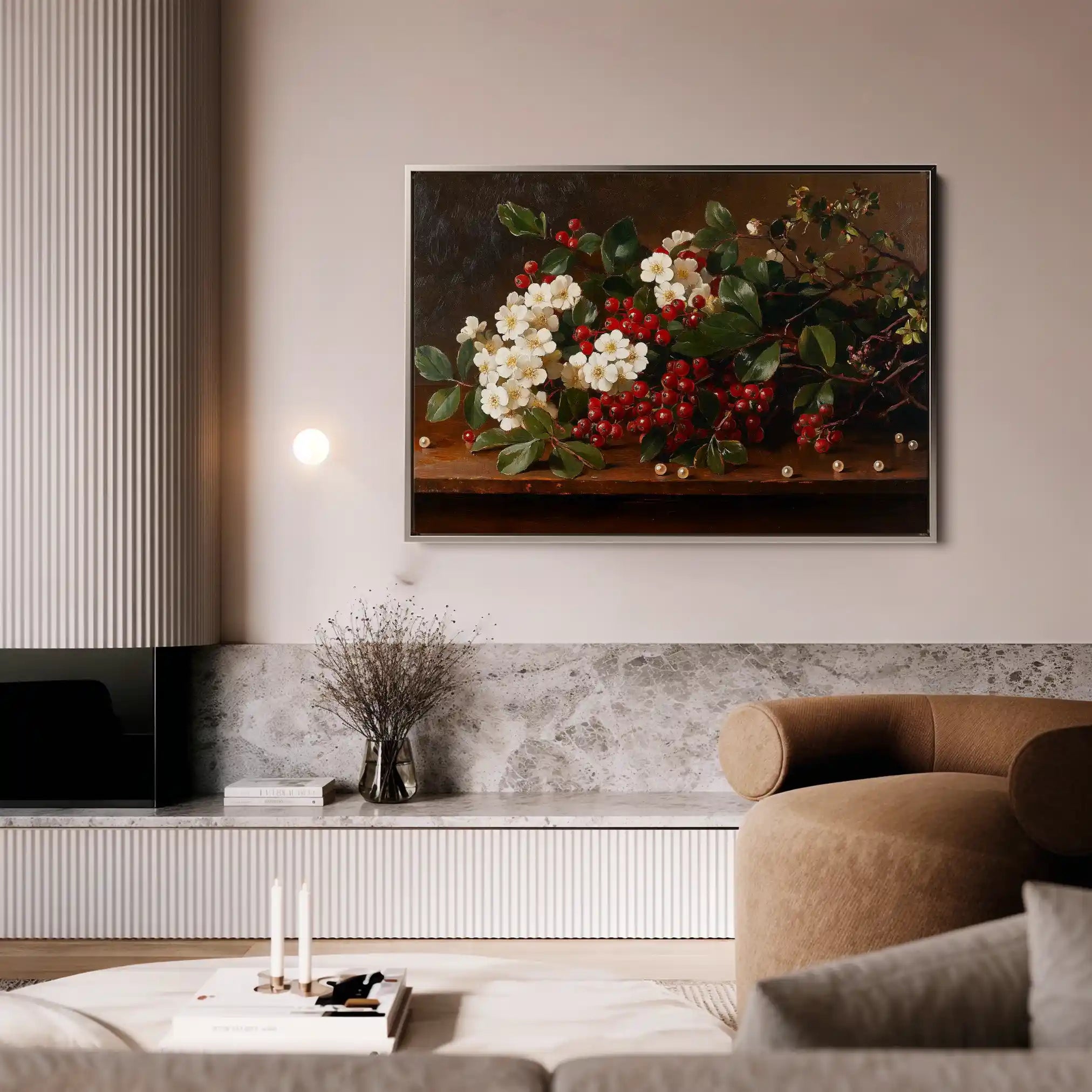 Floral Canvas Wall Art WAD1173-F 90 x 60 cm / Stretched on hidden frame