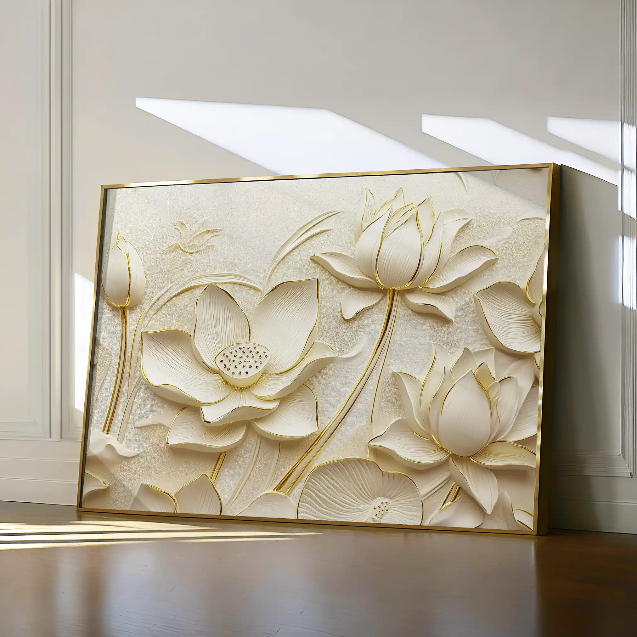 Floral Canvas Wall Art WAD1175-F 90 x 60 cm / Stretched on hidden frame