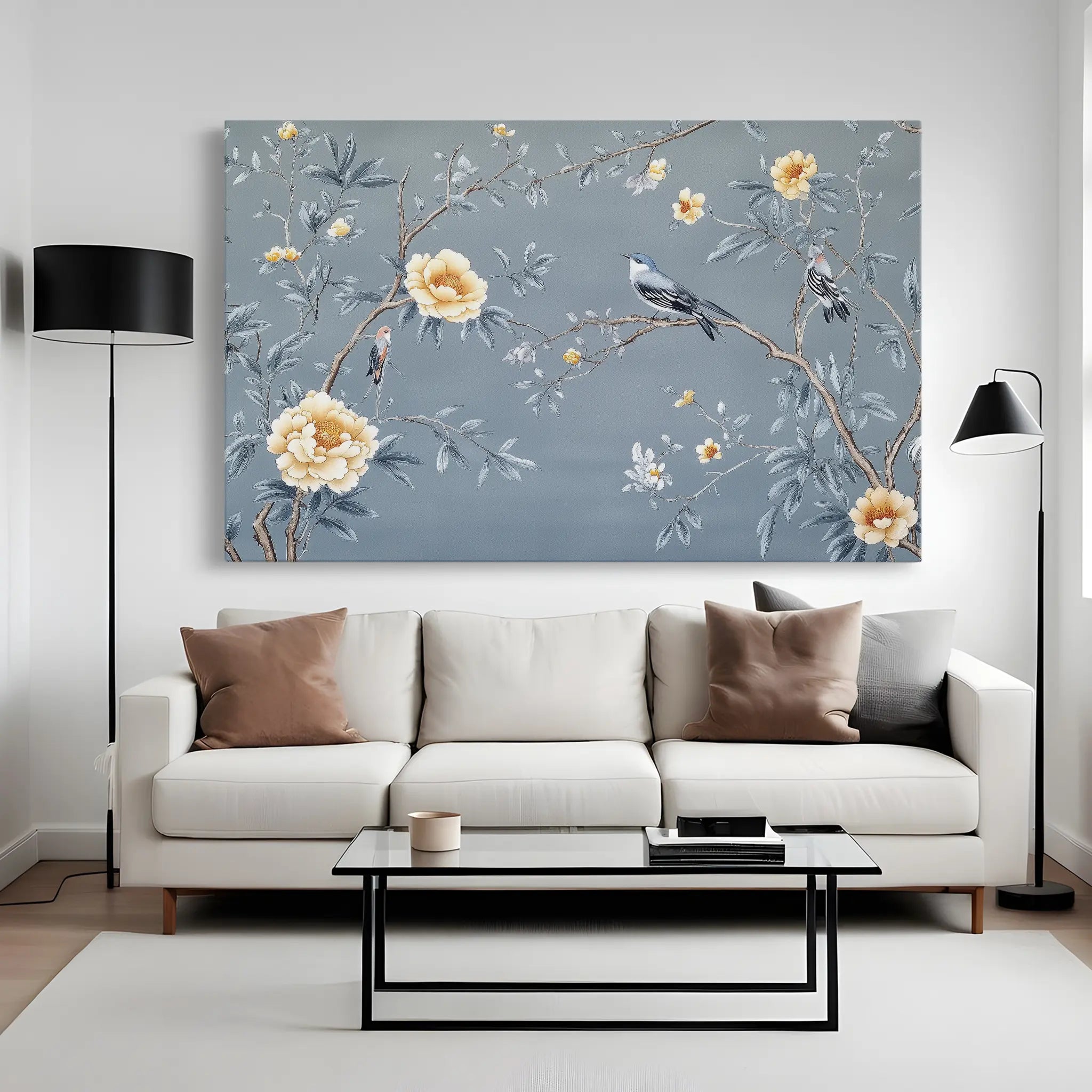 Floral Canvas Wall Art WAD1177-F 90 x 60 cm / Stretched on hidden frame