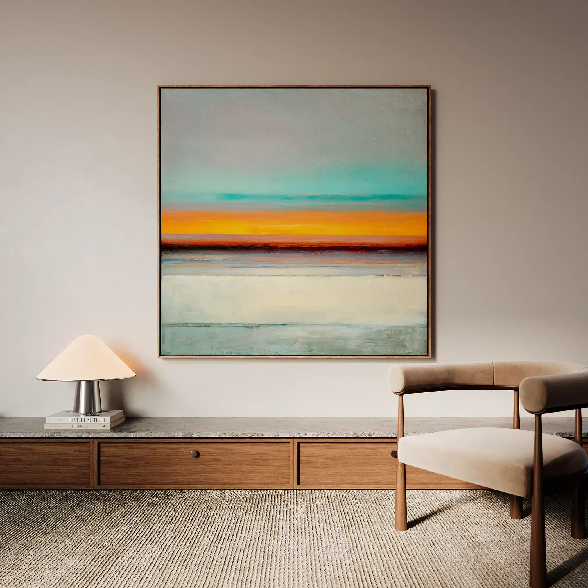 Abstract 1178 Canvas Art 60 x 60 cm / Stretched on hidden frame