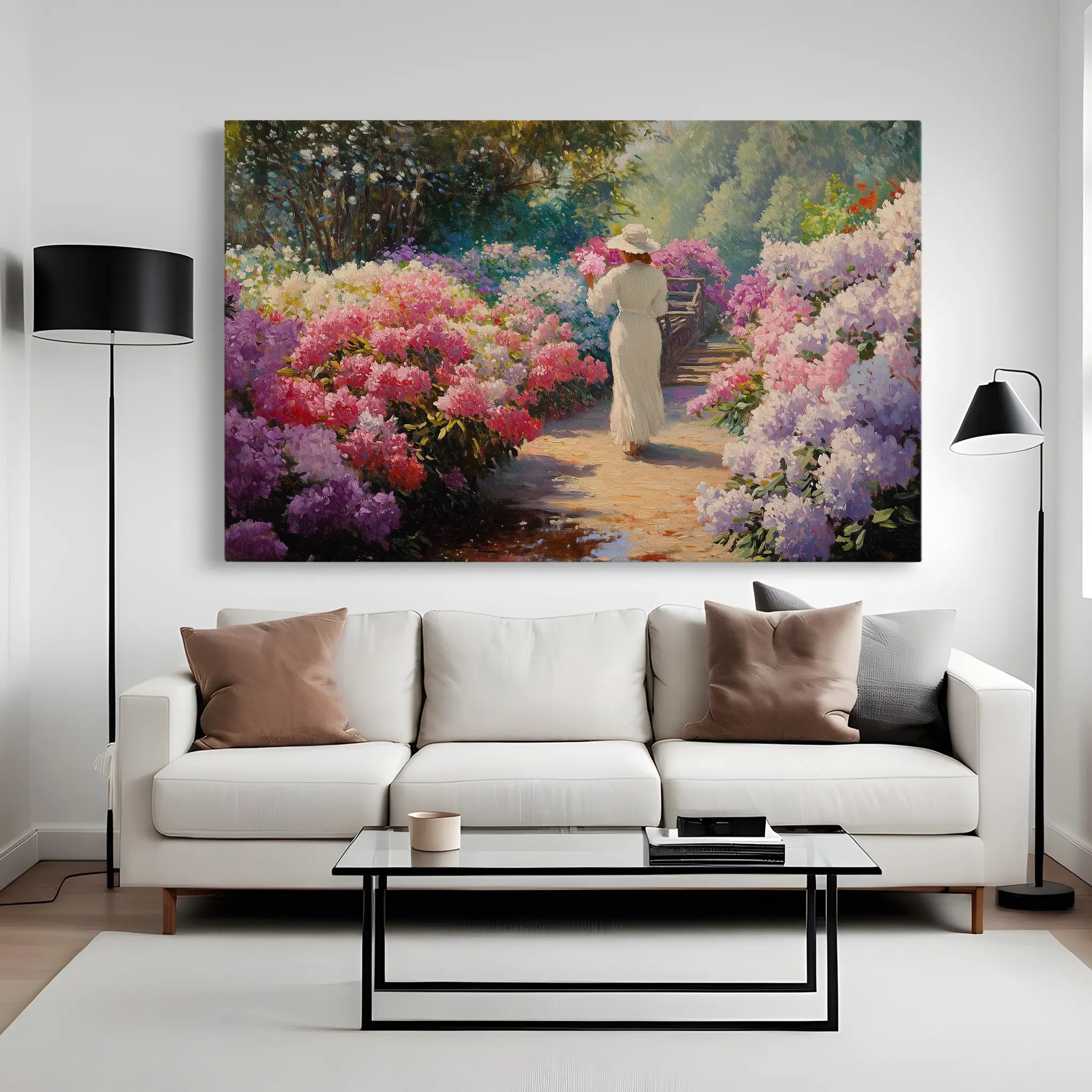 Floral Canvas Wall Art WAD1178-F 90 x 60 cm / Stretched on hidden frame