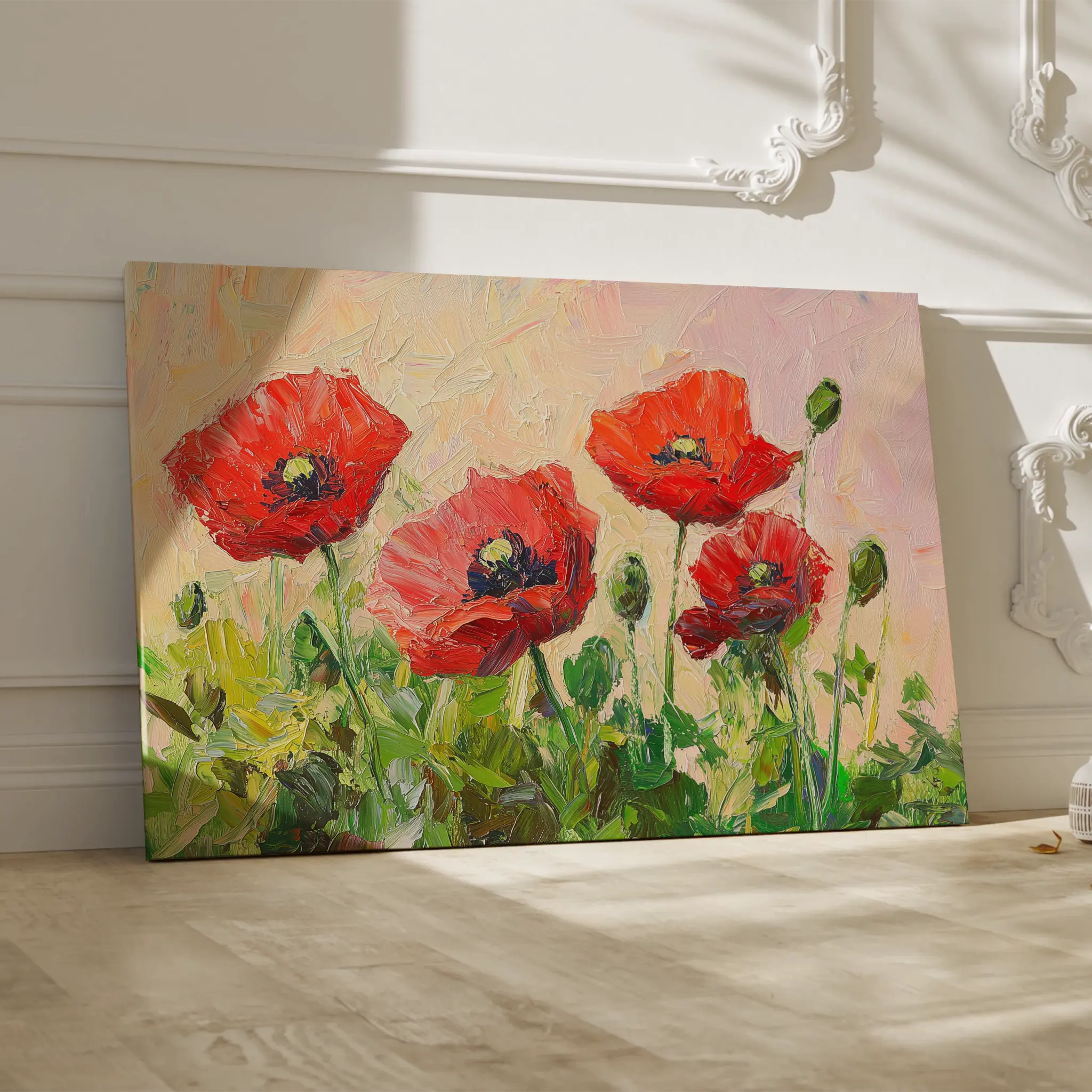 Floral Canvas Wall Art WAD1179-F 90 x 60 cm / Stretched on hidden frame