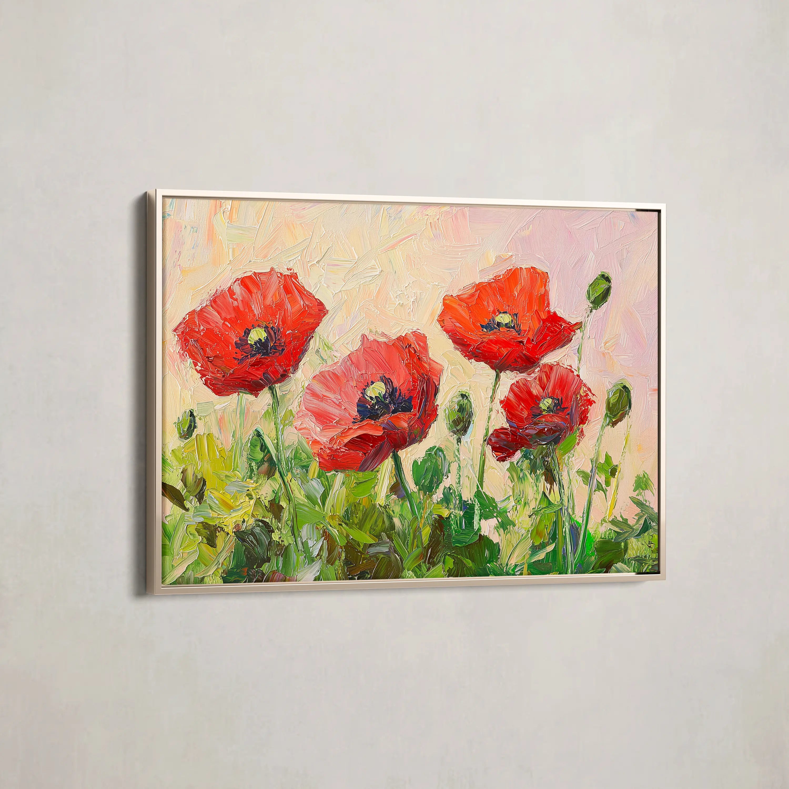 Floral Canvas Wall Art WAD1179-F 90 x 60 cm / Stretched on hidden frame