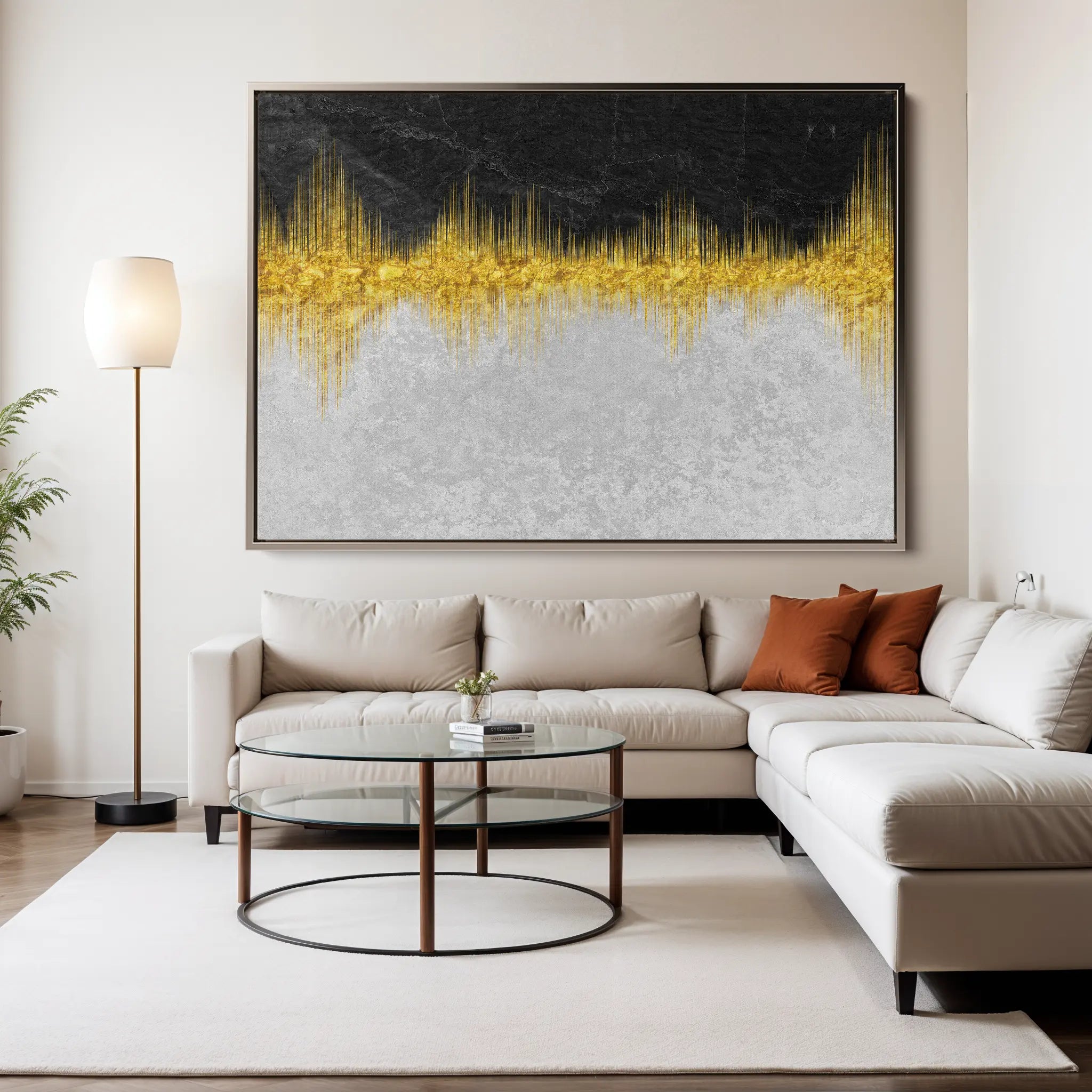 Abstract Canvas Wall Art WAD118-A 90 x 60 cm / Stretched on hidden frame