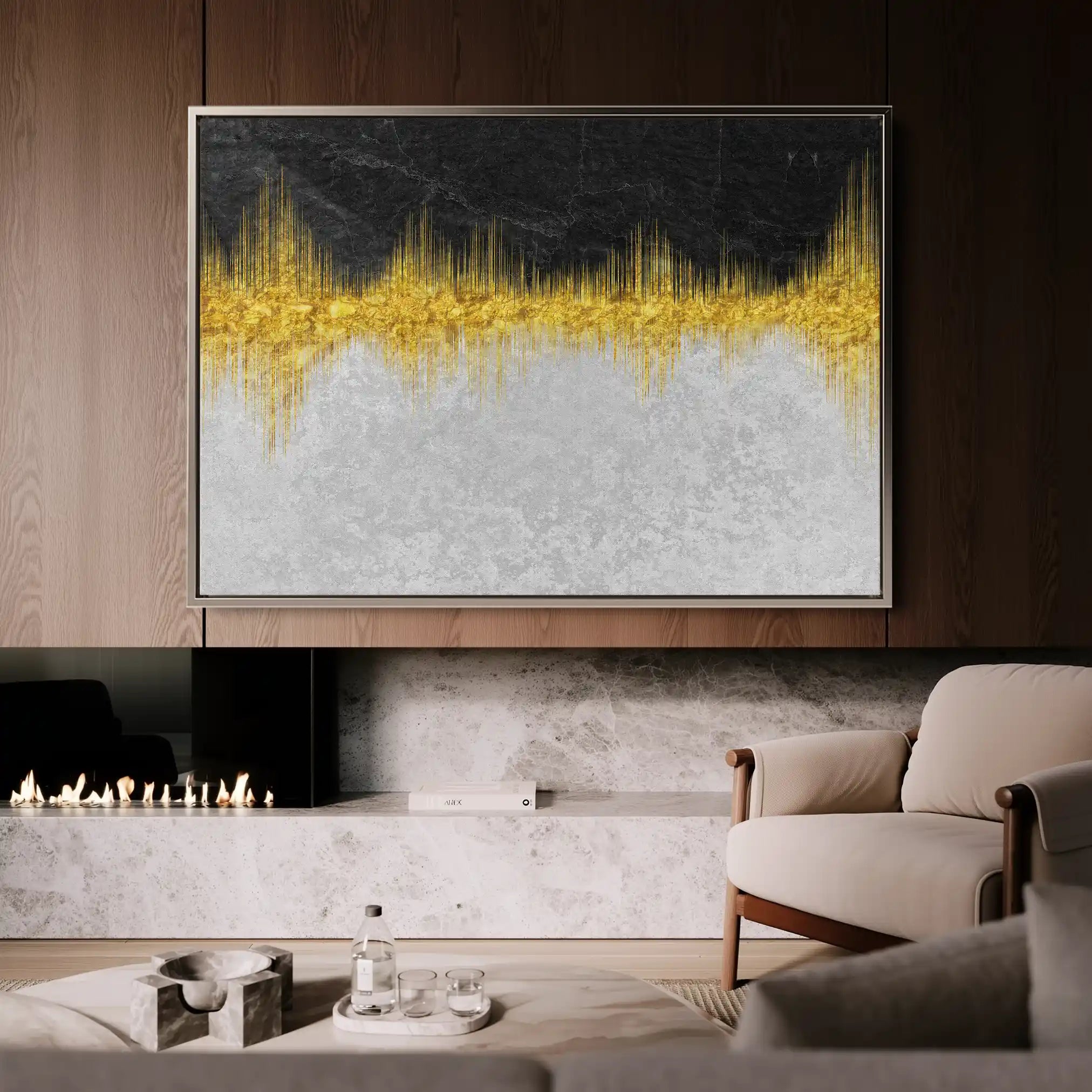 Abstract 118 Canvas Art 60 x 40 cm / Stretched on hidden frame