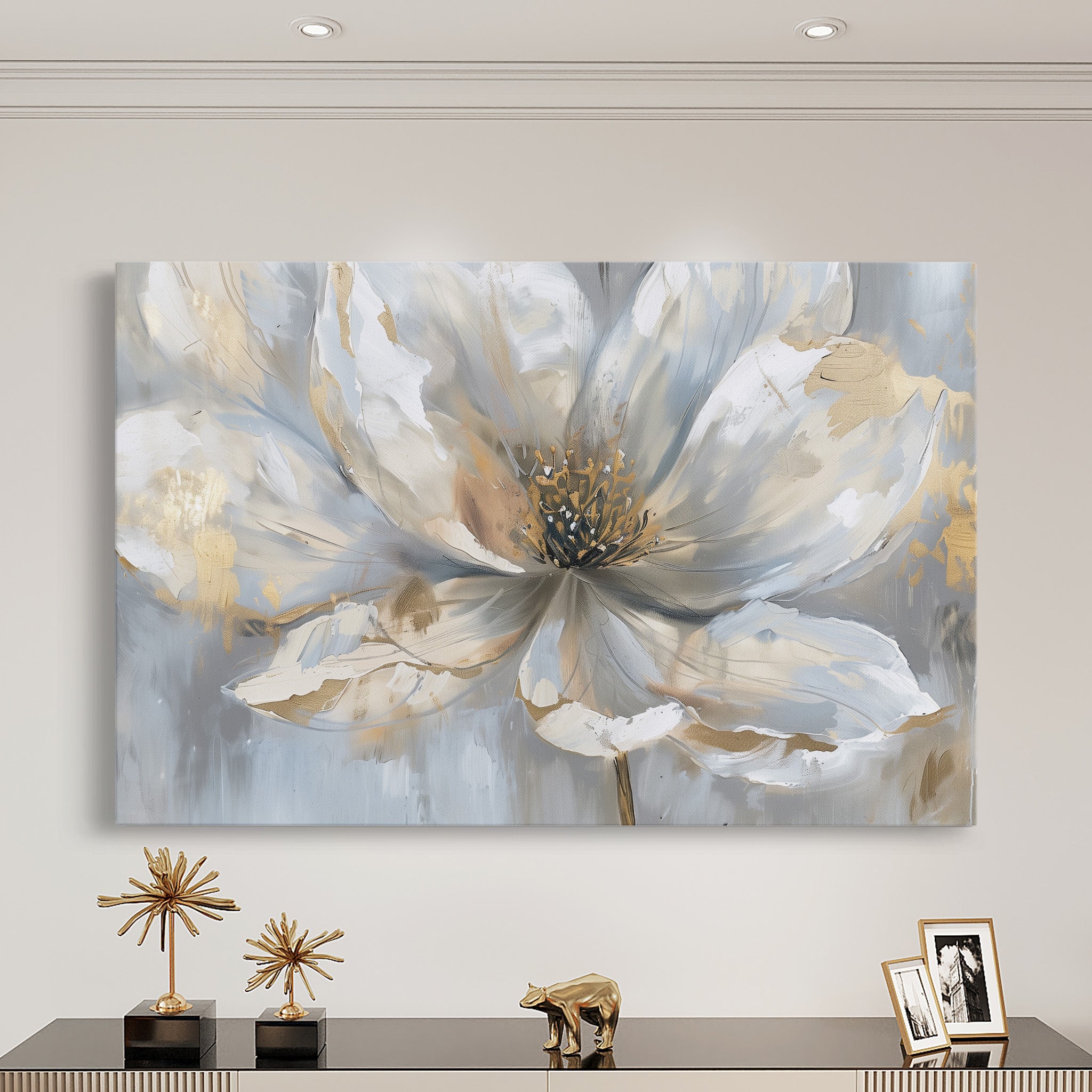 Floral Canvas Wall Art WAD118-F 90 x 60 cm / Stretched on hidden frame