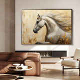 Horses 118 Canvas Art 90 x 60 cm / Stretched on hidden frame