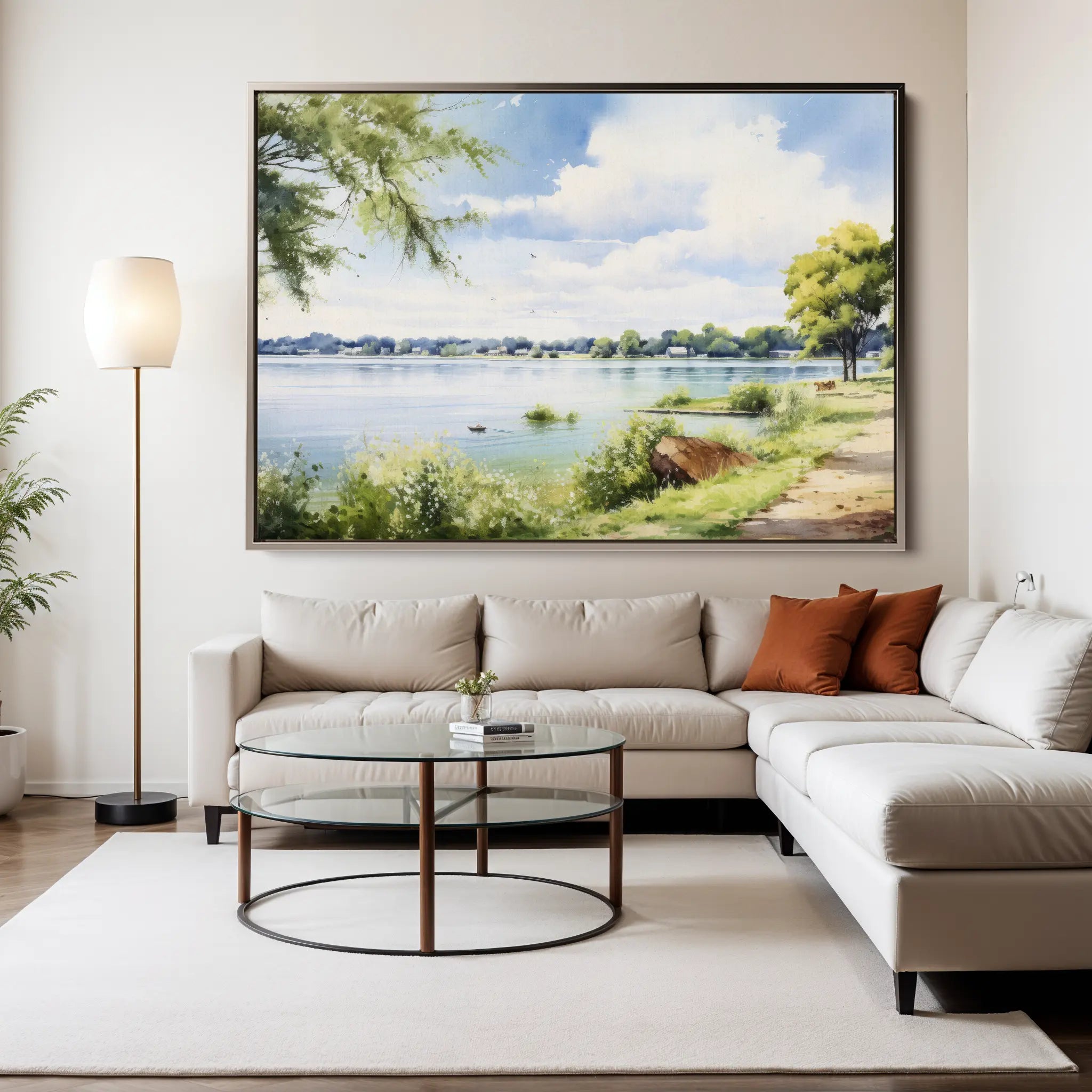 Landscape Canvas Wall Art WAD118-L 90 x 60 cm / Stretched on hidden frame