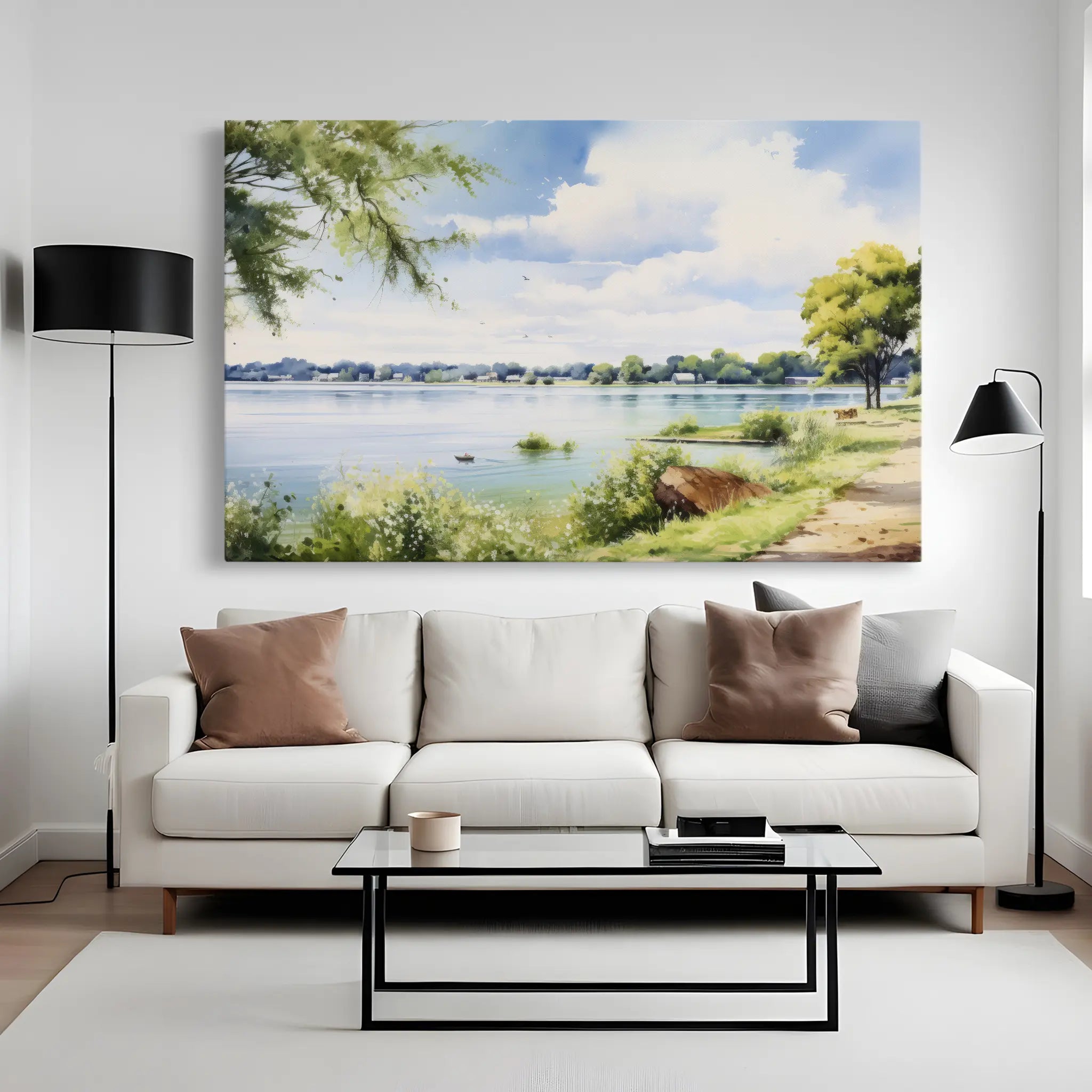 Landscape Canvas Wall Art WAD118-L 90 x 60 cm / Stretched on hidden frame