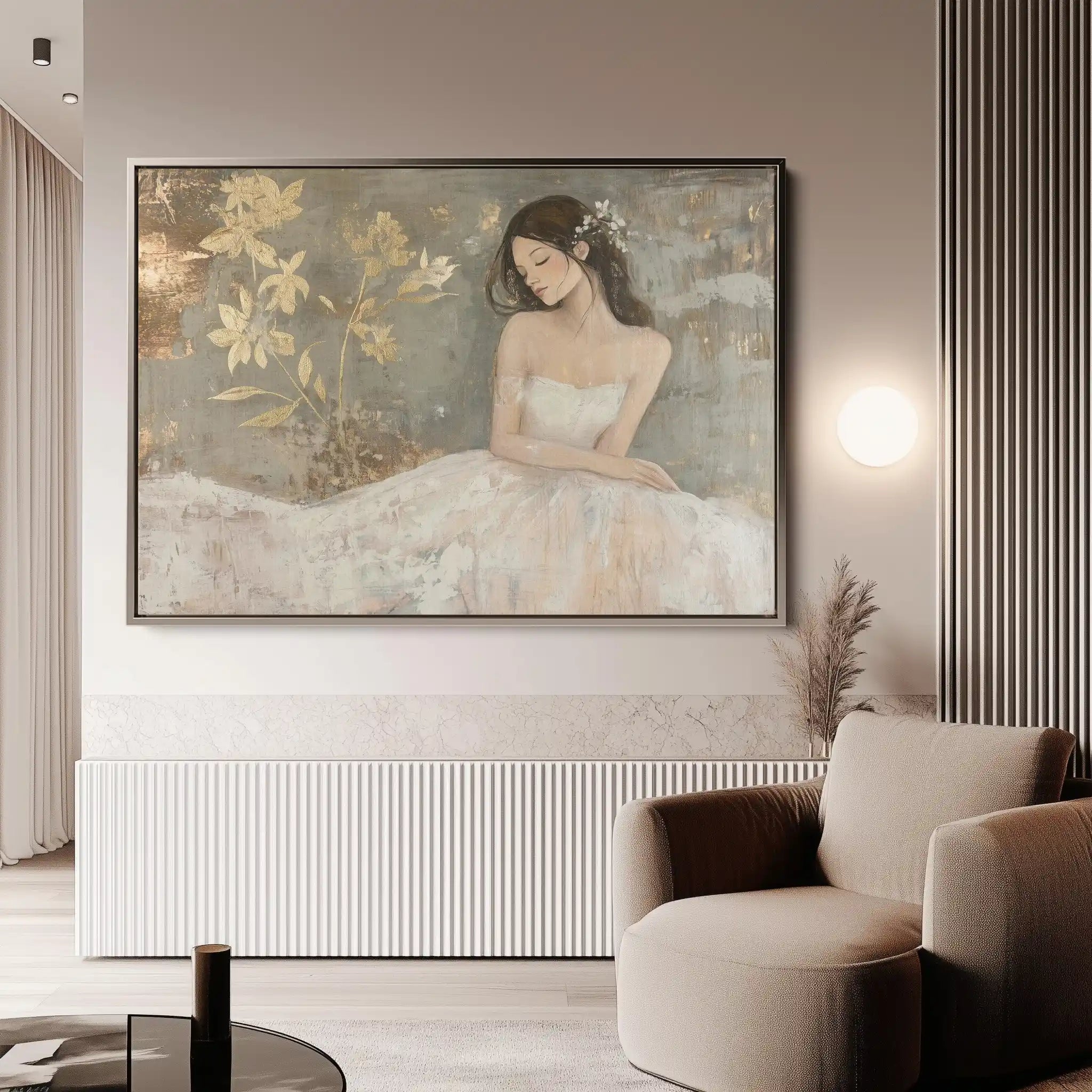 Portrait 118 Canvas Art 90 x 60 cm / Stretched on hidden frame