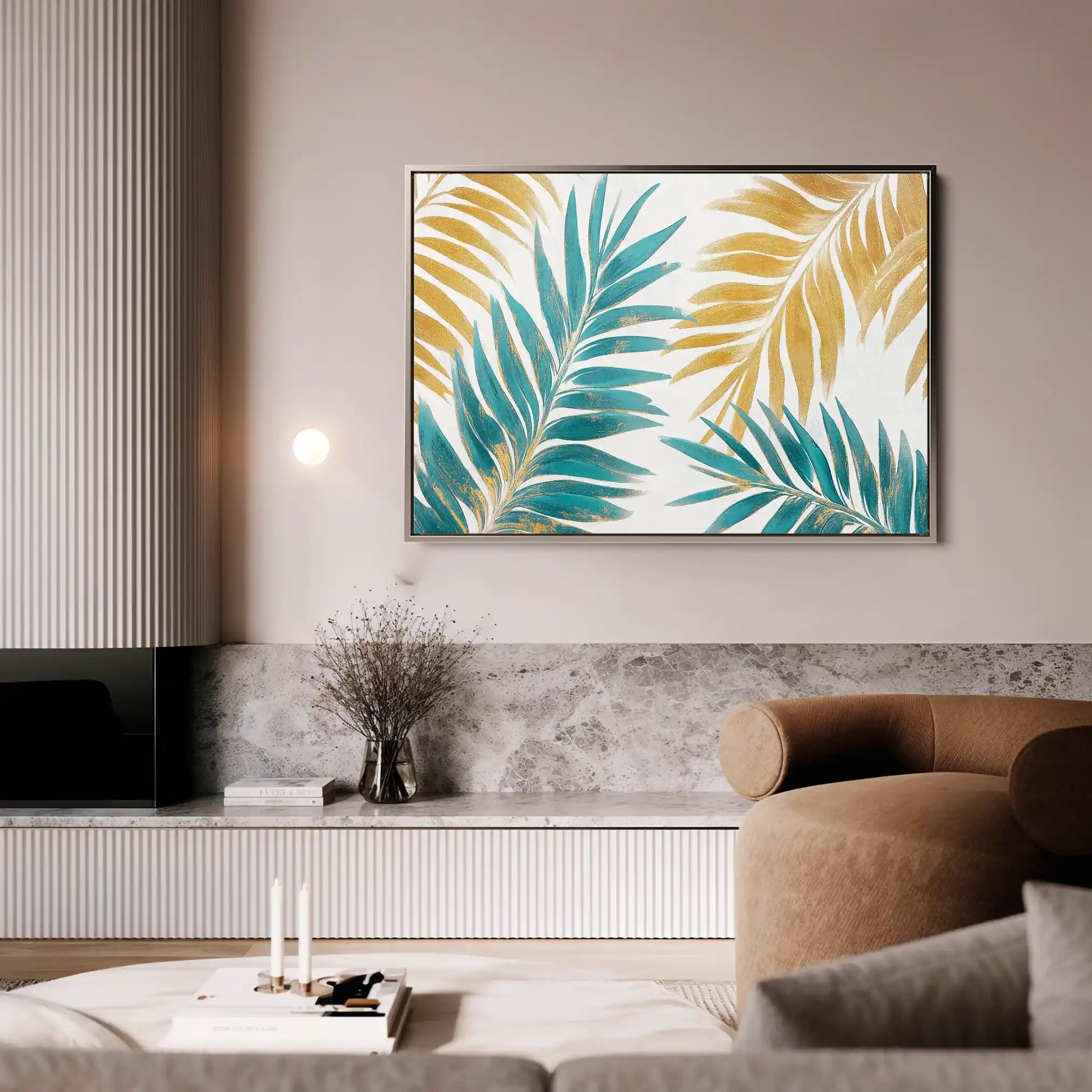 Floral Canvas Wall Art WAD1181-F 90 x 60 cm / Stretched on hidden frame