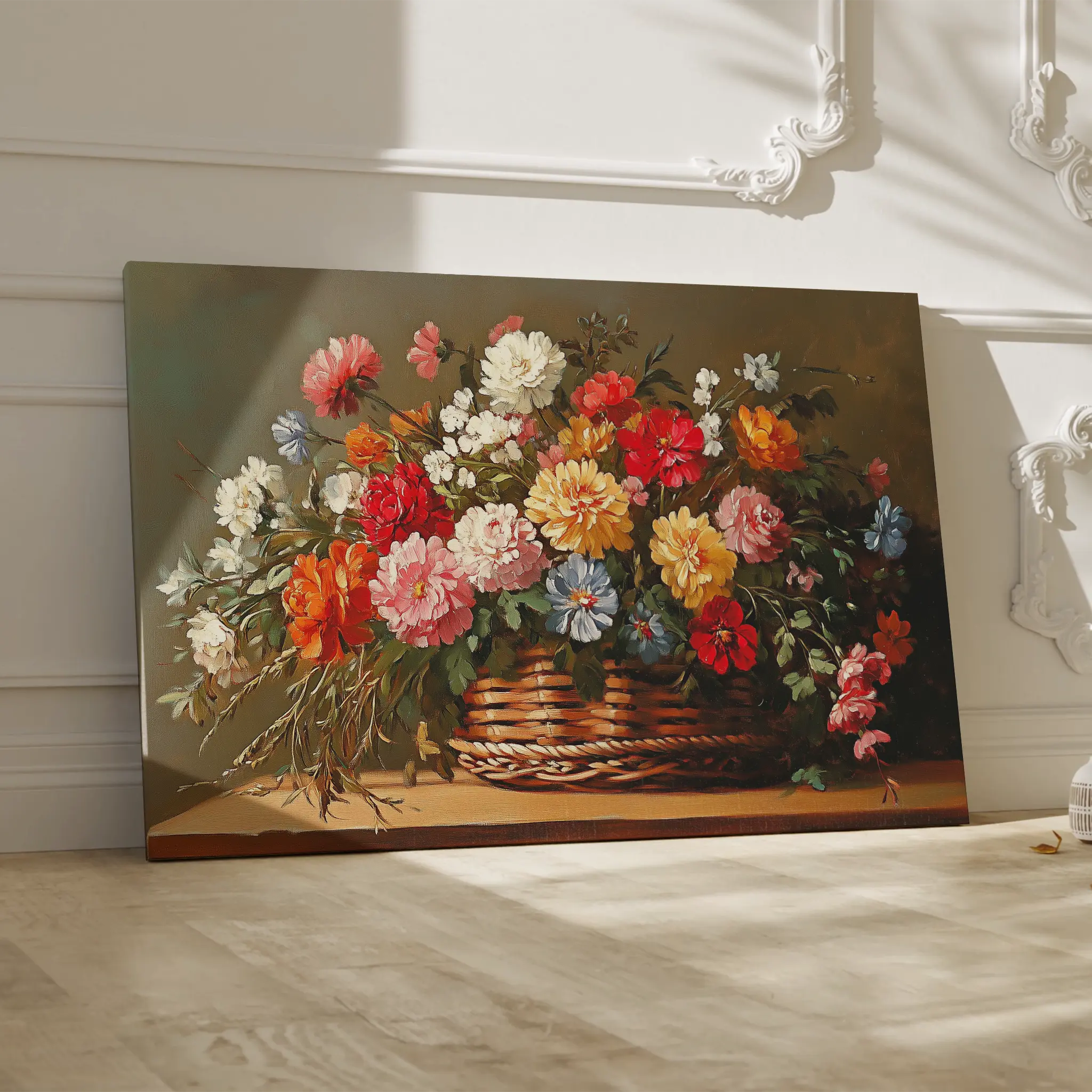 Floral Canvas Wall Art WAD1182-F 90 x 60 cm / Stretched on hidden frame