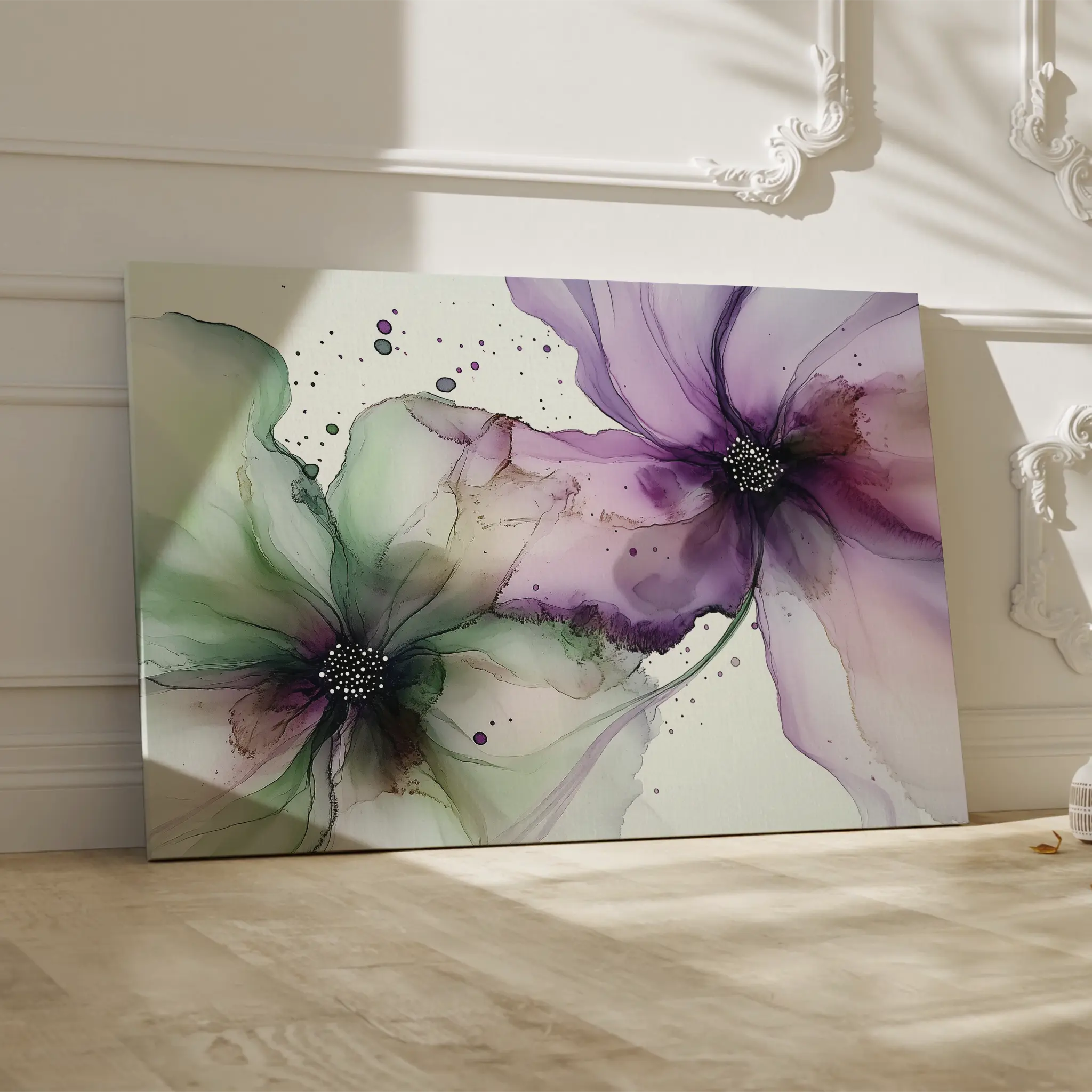 Floral Canvas Wall Art WAD1183-F 90 x 60 cm / Stretched on hidden frame