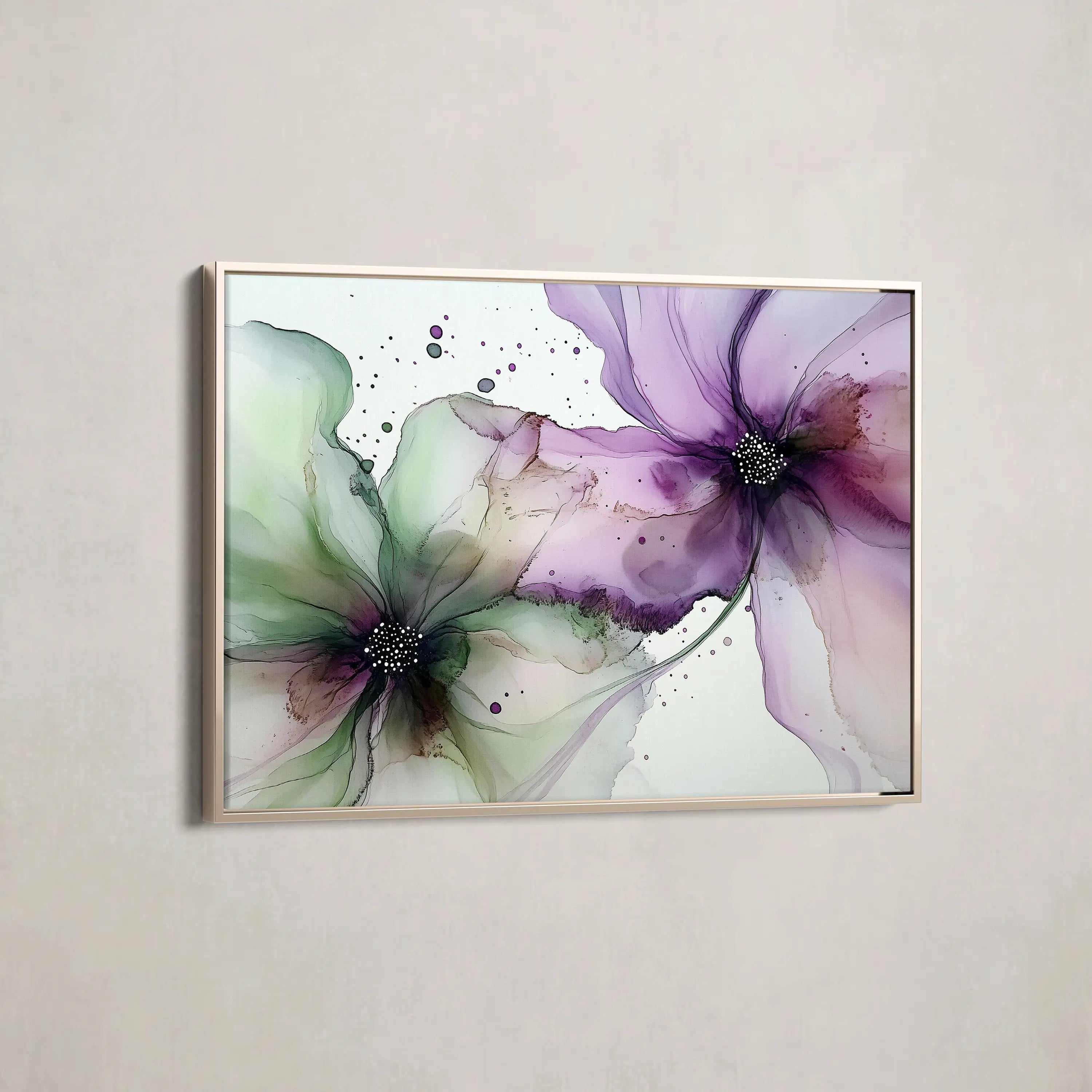 Floral Canvas Wall Art WAD1183-F 90 x 60 cm / Stretched on hidden frame