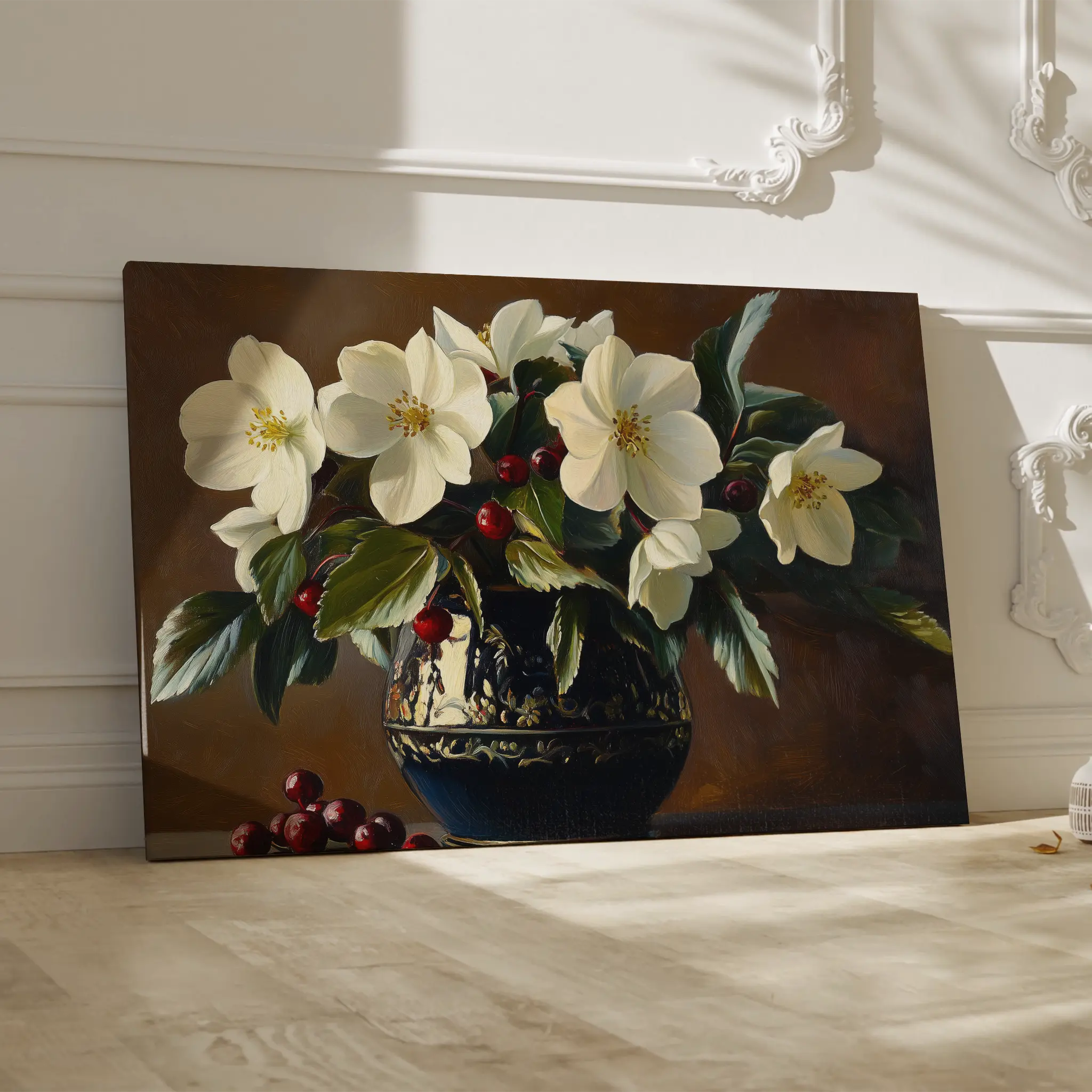 Floral Canvas Wall Art WAD1184-F 90 x 60 cm / Stretched on hidden frame