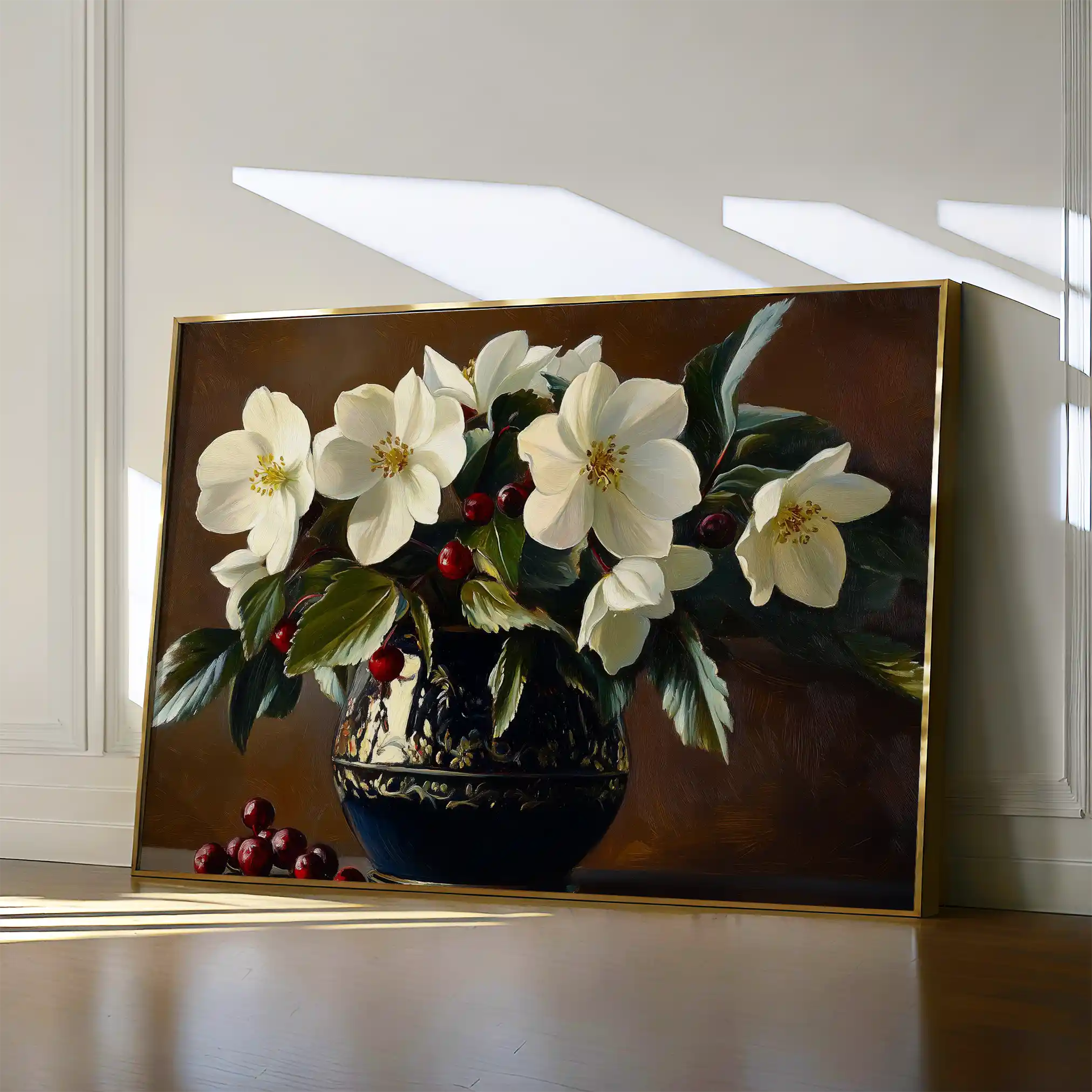 Floral Canvas Wall Art WAD1184-F 90 x 60 cm / Stretched on hidden frame