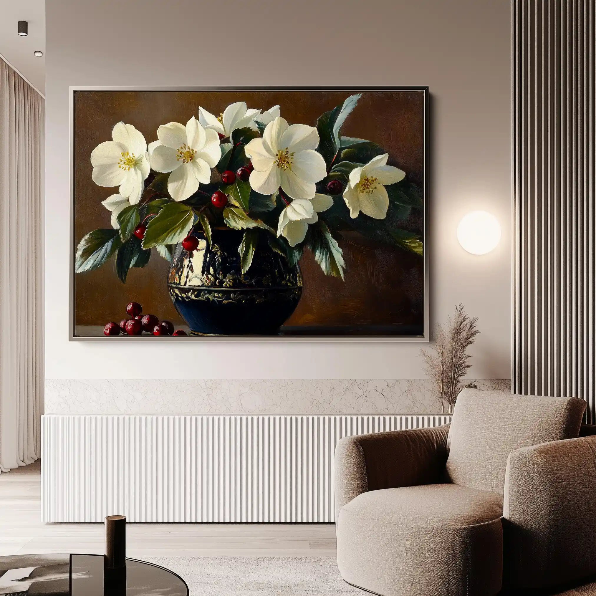 Floral Canvas Wall Art WAD1184-F 90 x 60 cm / Stretched on hidden frame