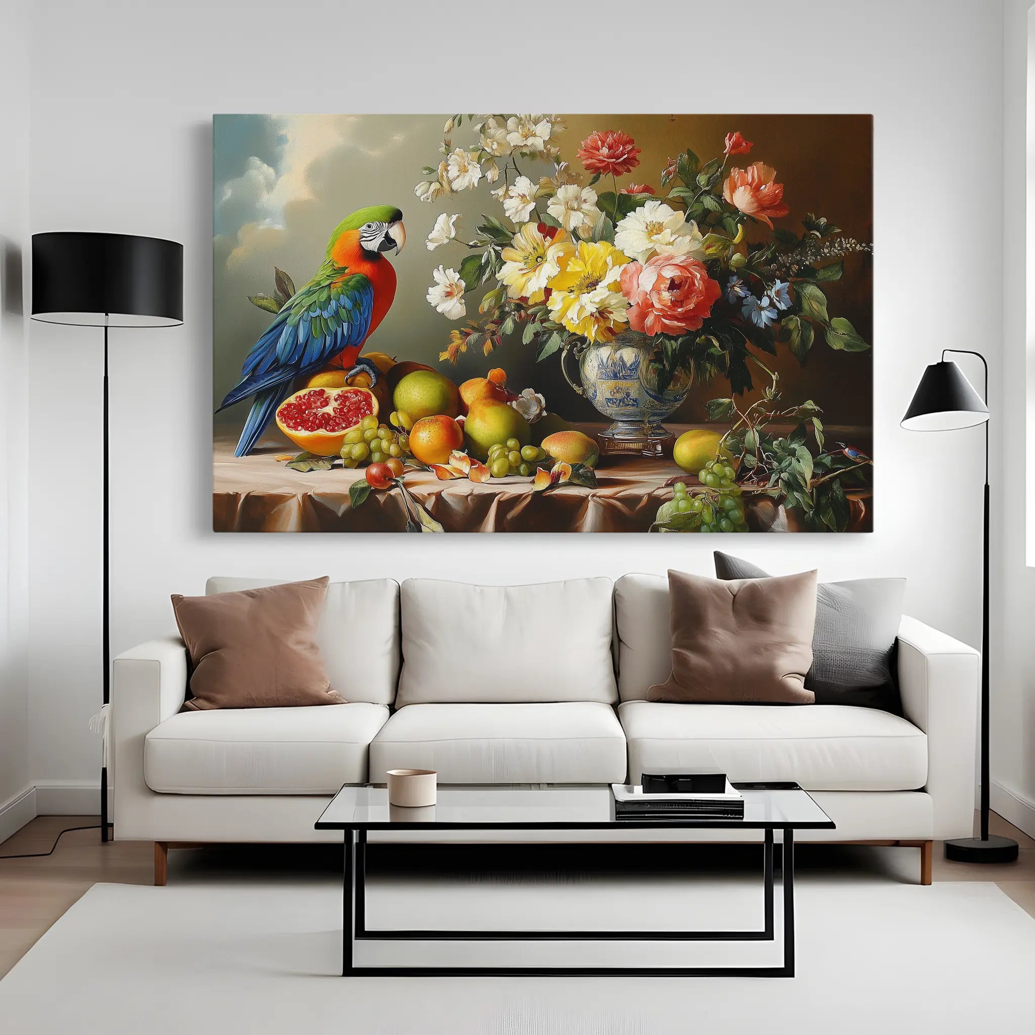 Floral Canvas Wall Art WAD1188-F 90 x 60 cm / Stretched on hidden frame