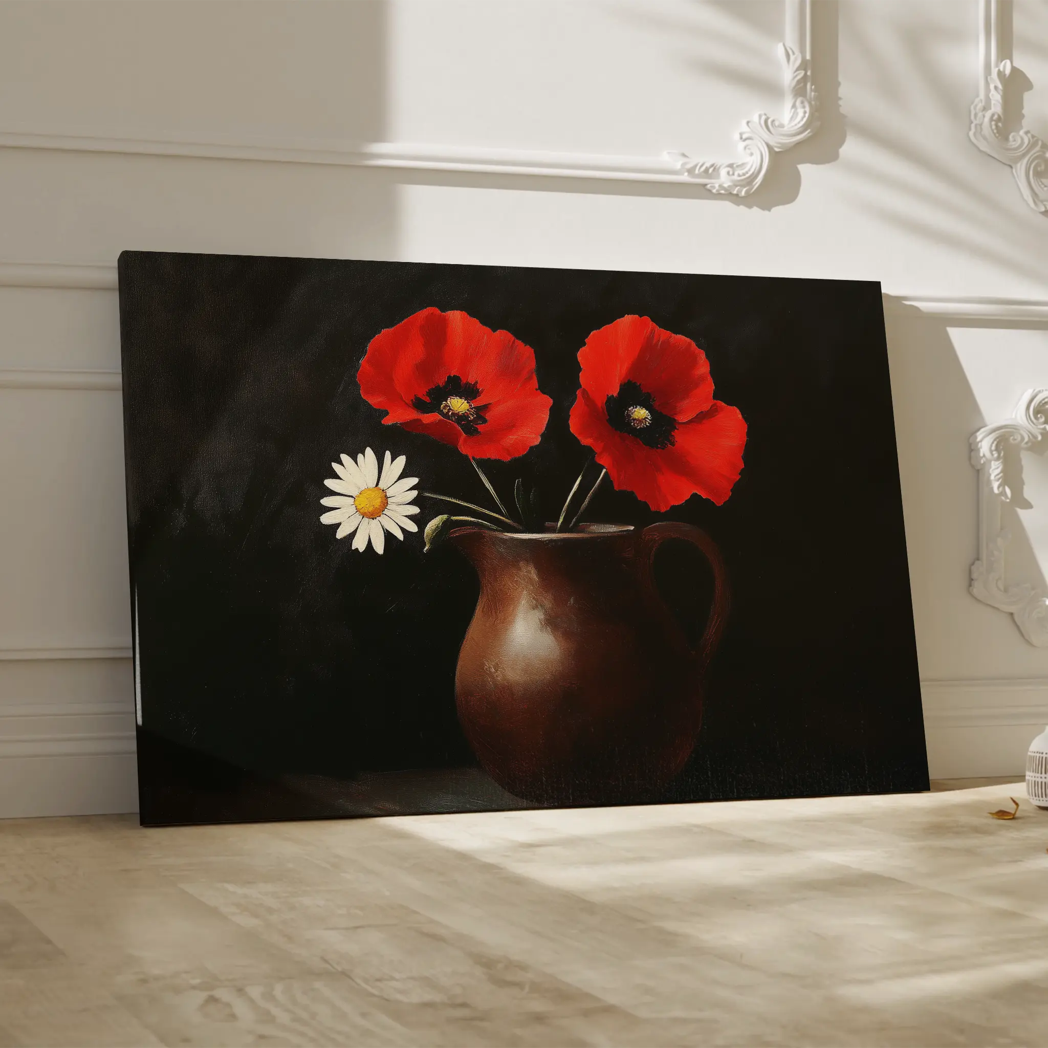 Floral Canvas Wall Art WAD1189-F 90 x 60 cm / Stretched on hidden frame